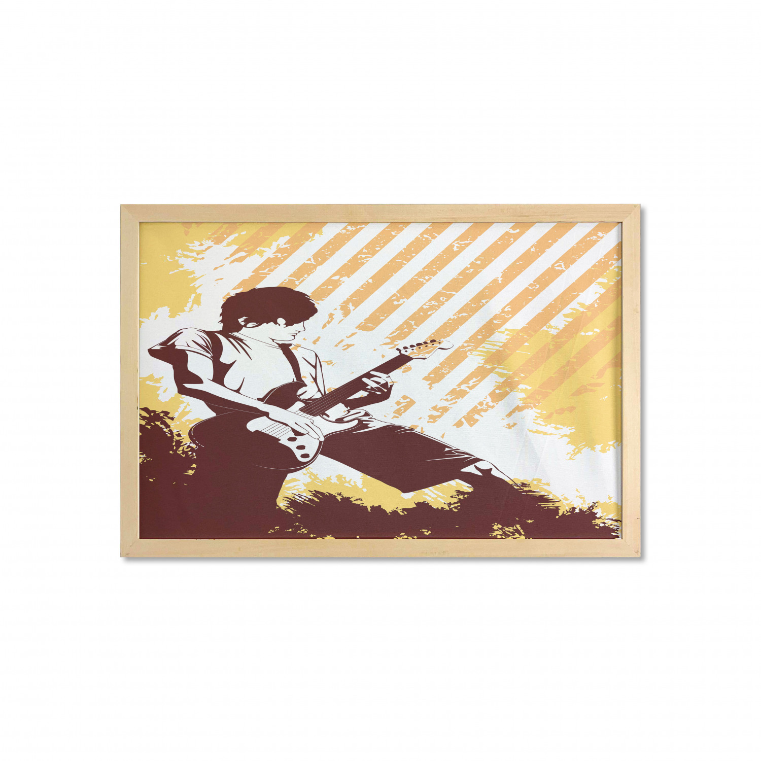 Ambesonne Guitar Wall Art with Wide Frame for Bathrooms Living Room - Picture 110 of 123