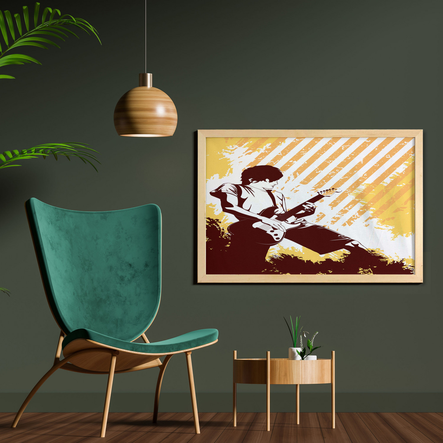 Ambesonne Guitar Wall Art with Wide Frame for Bathrooms Living Room - Picture 111 of 123