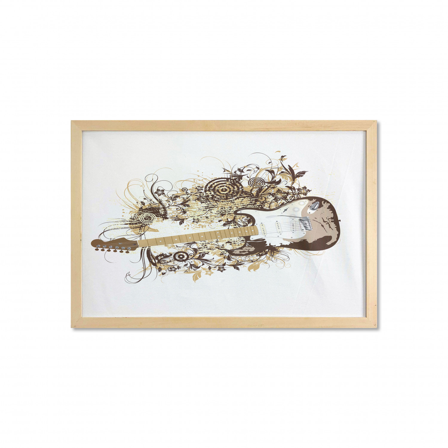 Ambesonne Guitar Wall Art with Wide Frame for Bathrooms Living Room - Picture 62 of 123