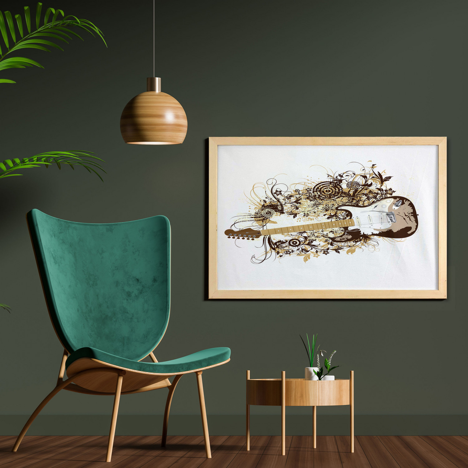 Ambesonne Guitar Wall Art with Wide Frame for Bathrooms Living Room - Picture 63 of 123