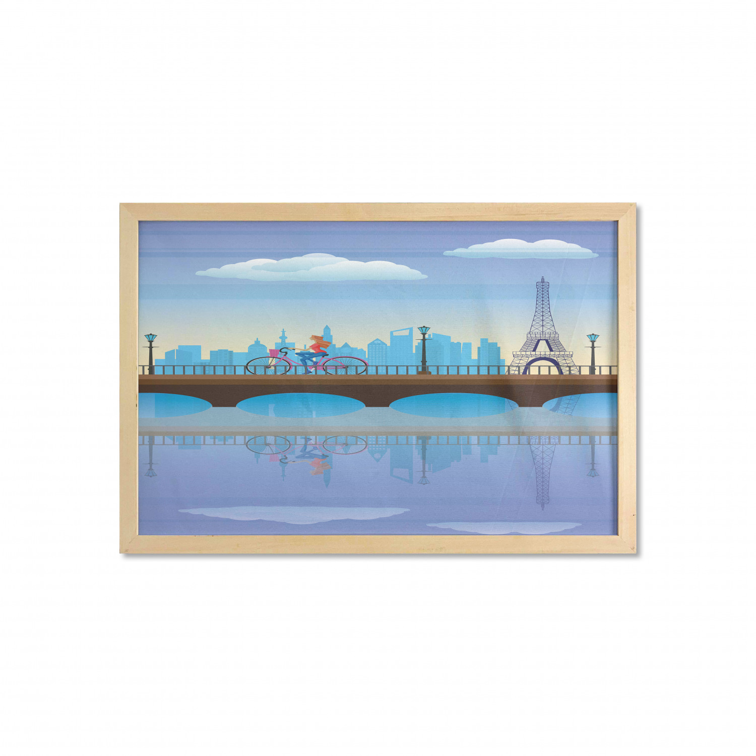 Ambesonne Paris Wall Art with Wide Frame for Bathrooms Living Room - Picture 30 of 121