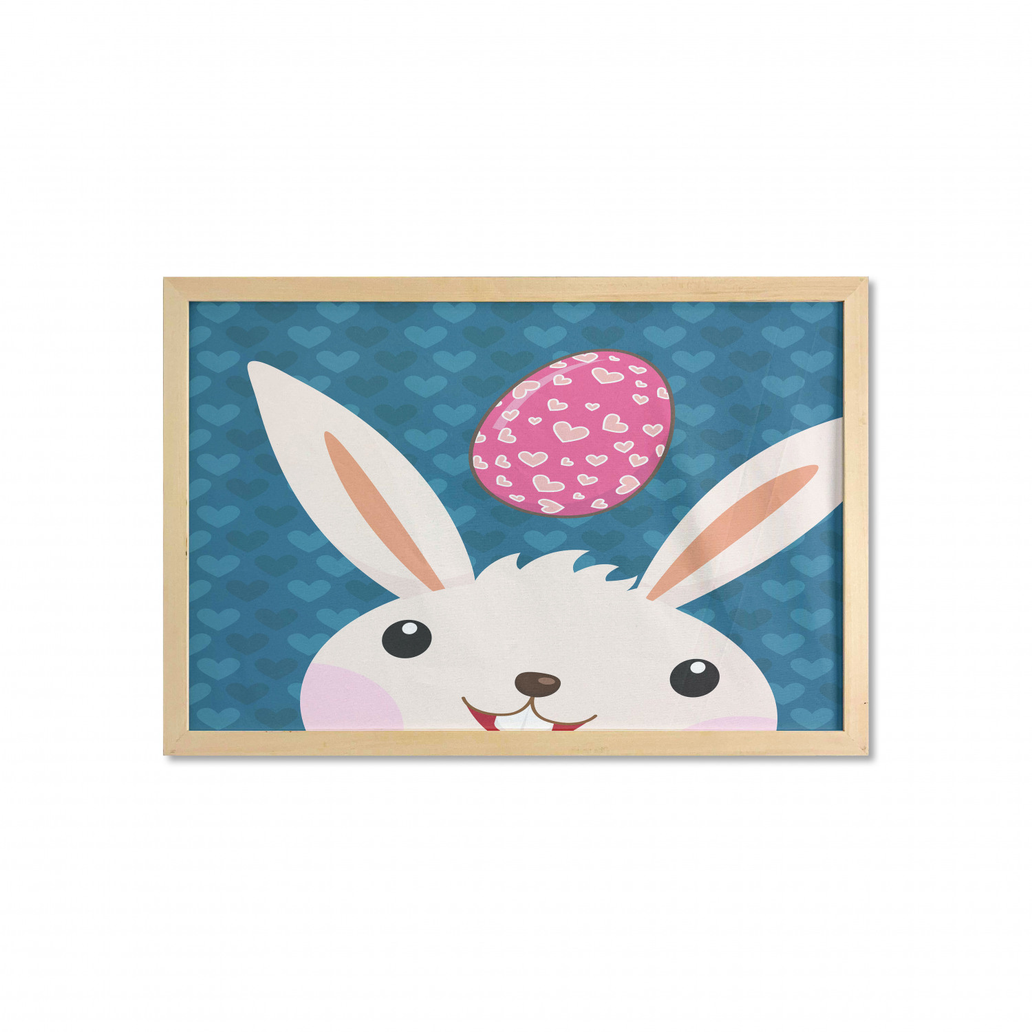 Ambesonne Bunny Wall Art with Wide Frame for Bathrooms Living Room - Picture 42 of 123