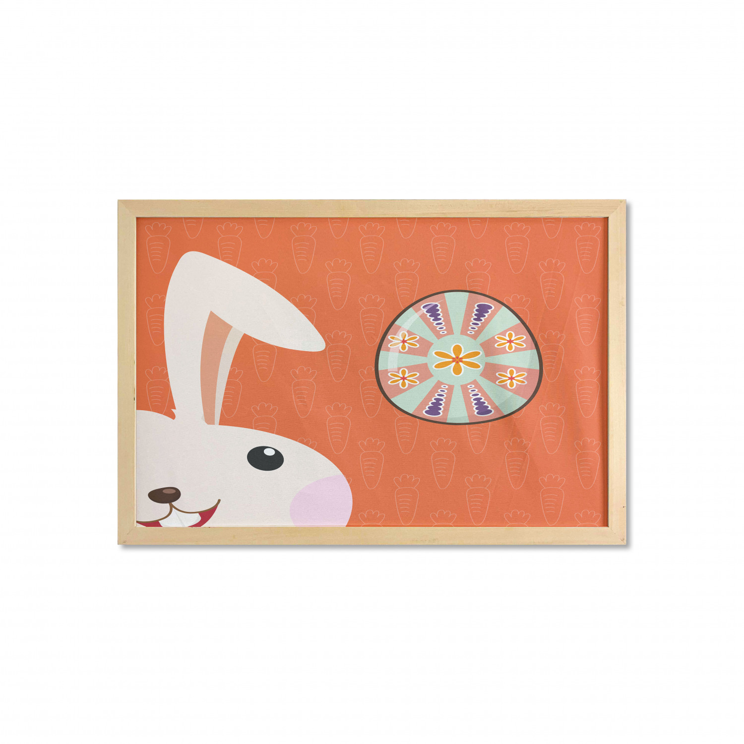 Ambesonne Bunny Wall Art with Wide Frame for Bathrooms Living Room - Picture 40 of 123