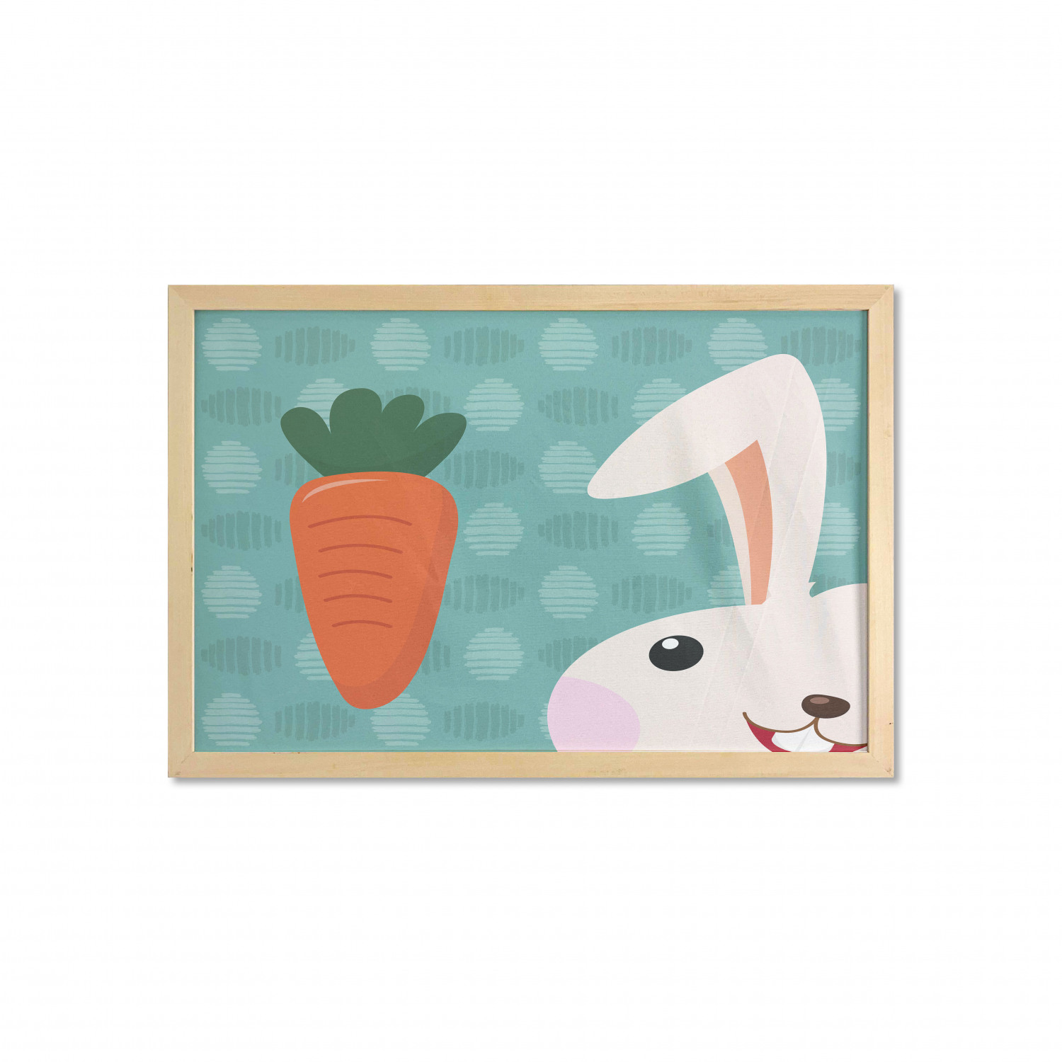 Ambesonne Bunny Wall Art with Wide Frame for Bathrooms Living Room - Picture 90 of 123