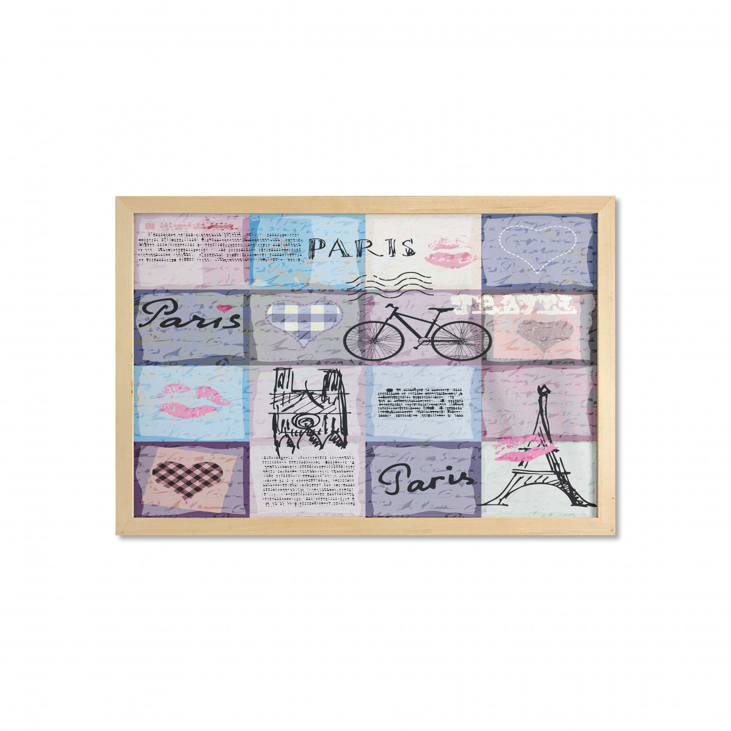 Ambesonne Paris Wall Art with Wide Frame for Bathrooms Living Room - Picture 36 of 121