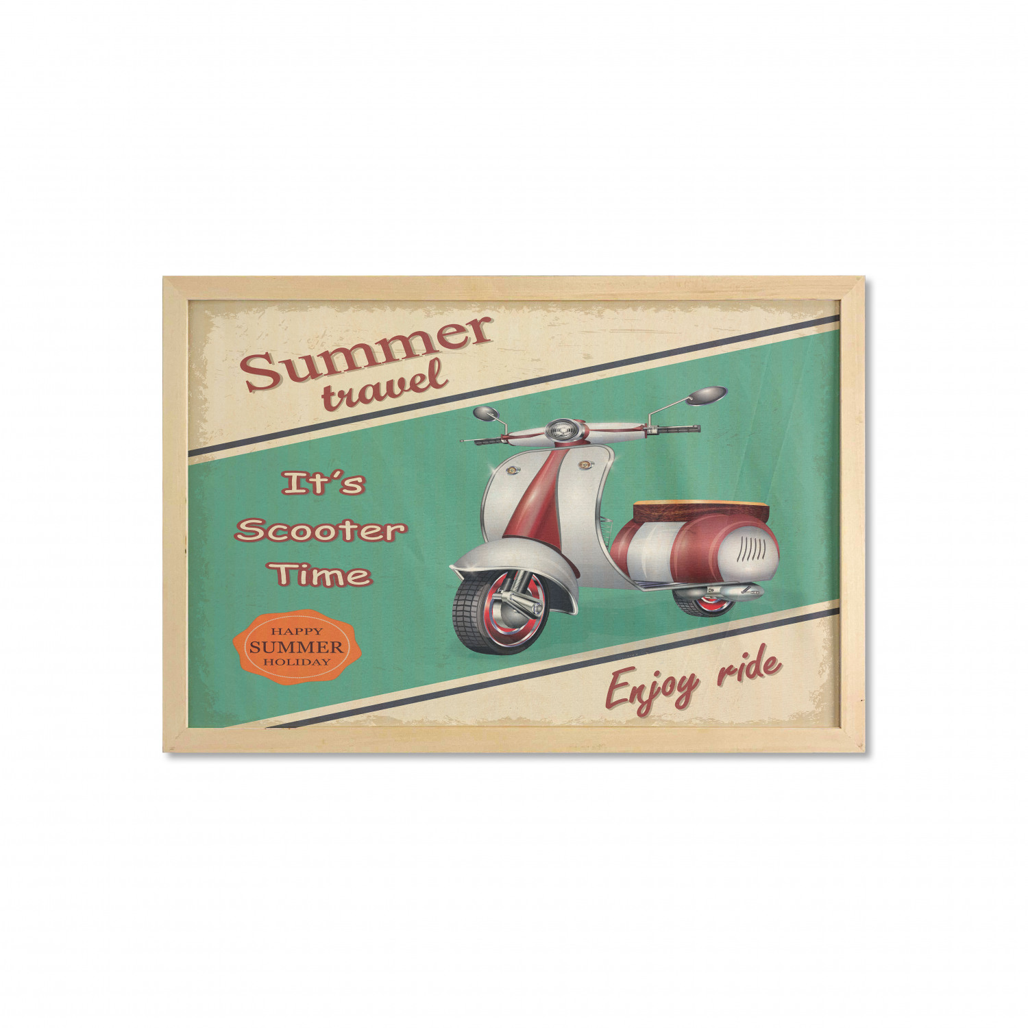 Ambesonne Vintage Themed Wall Art with Wide Frame for Bathrooms Living Room - Picture 94 of 123