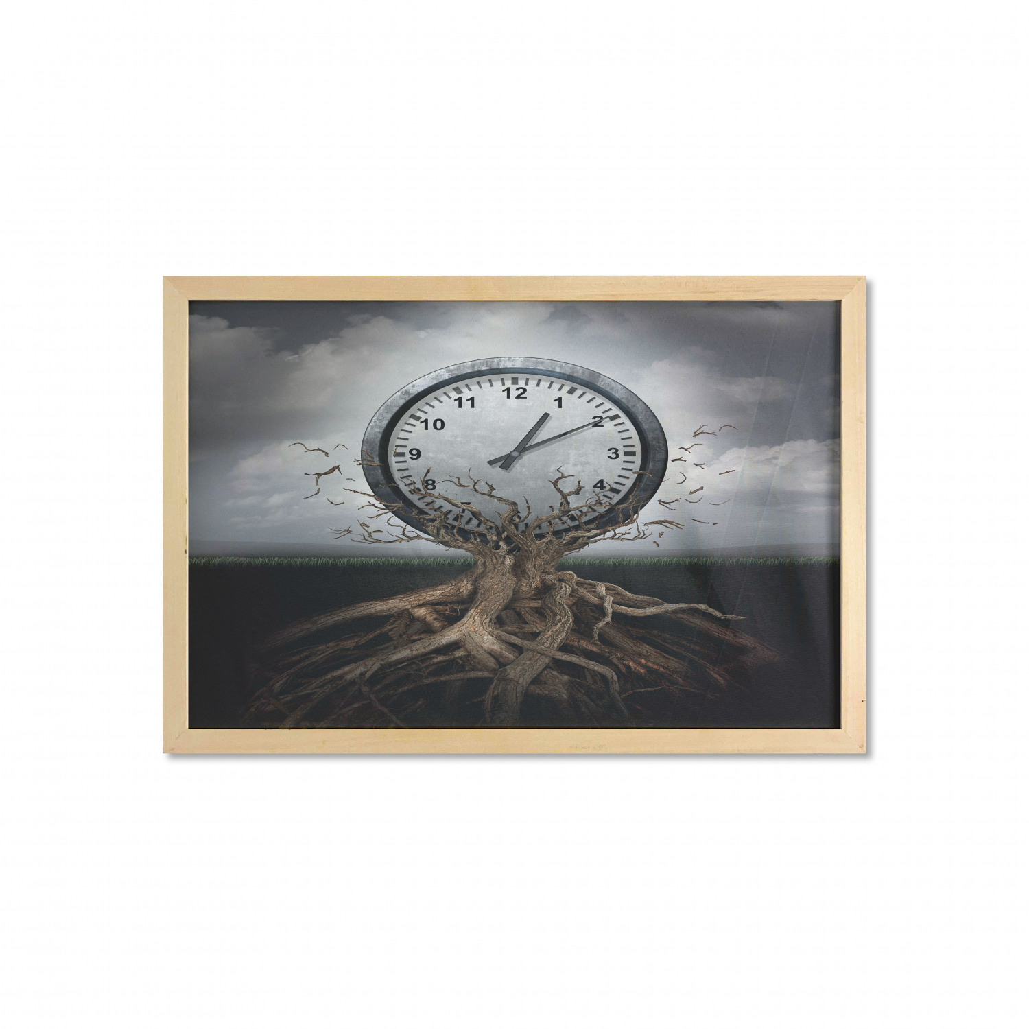 Ambesonne Vintage Themed Wall Art with Wide Frame for Bathrooms Living Room - Picture 38 of 123