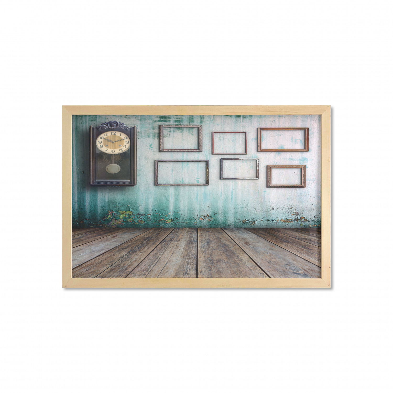Ambesonne Vintage Themed Wall Art with Wide Frame for Bathrooms Living Room - Picture 78 of 123