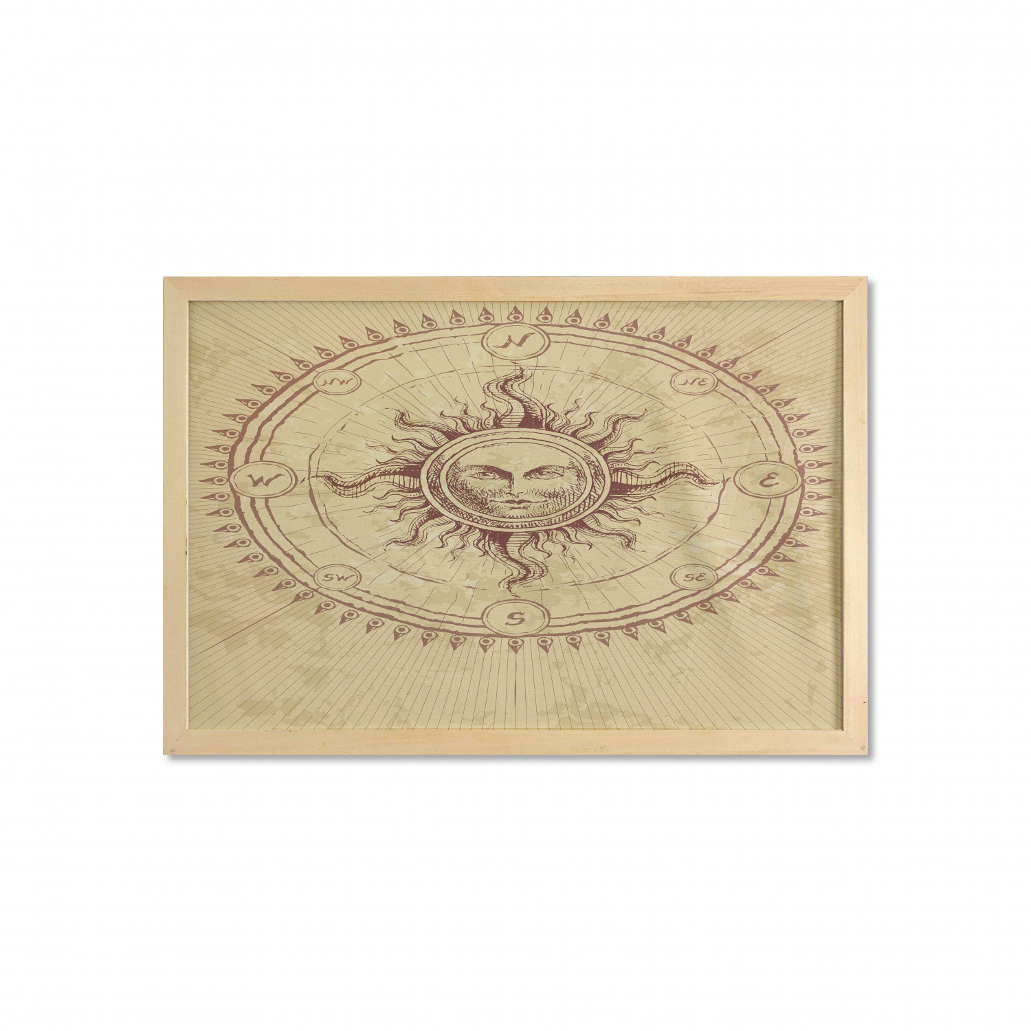 Ambesonne Vintage Themed Wall Art with Wide Frame for Bathrooms Living Room - Picture 16 of 123