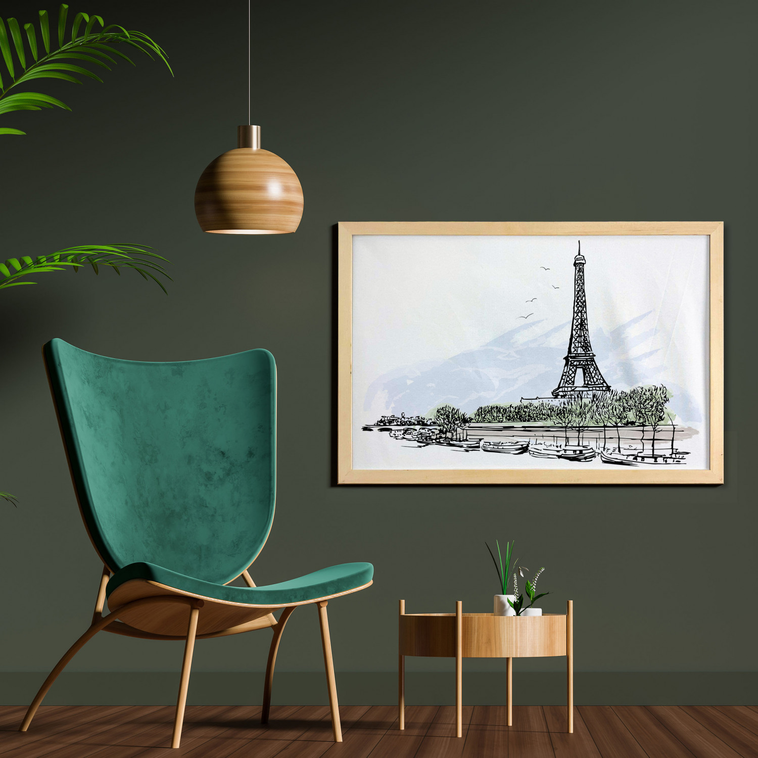 Ambesonne Paris Wall Art with Wide Frame for Bathrooms Living Room - Picture 29 of 121