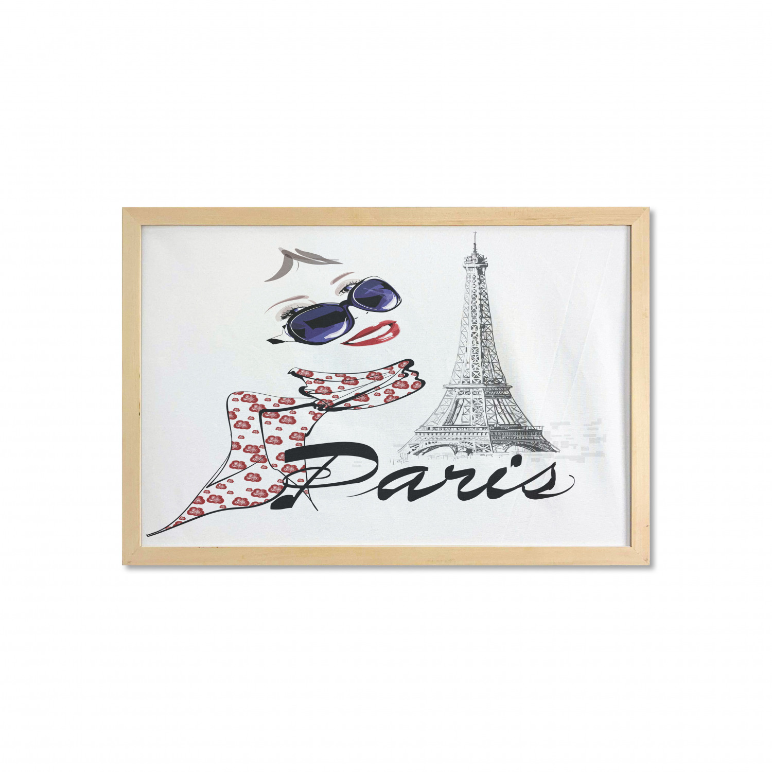Ambesonne Paris Wall Art with Wide Frame for Bathrooms Living Room - Picture 72 of 121