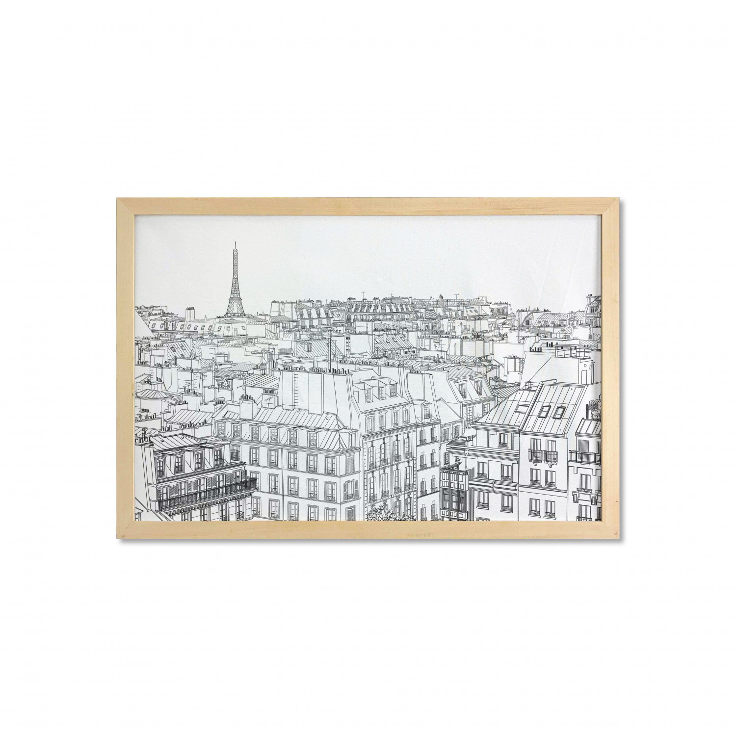 Ambesonne Paris Wall Art with Wide Frame for Bathrooms Living Room - Picture 94 of 121