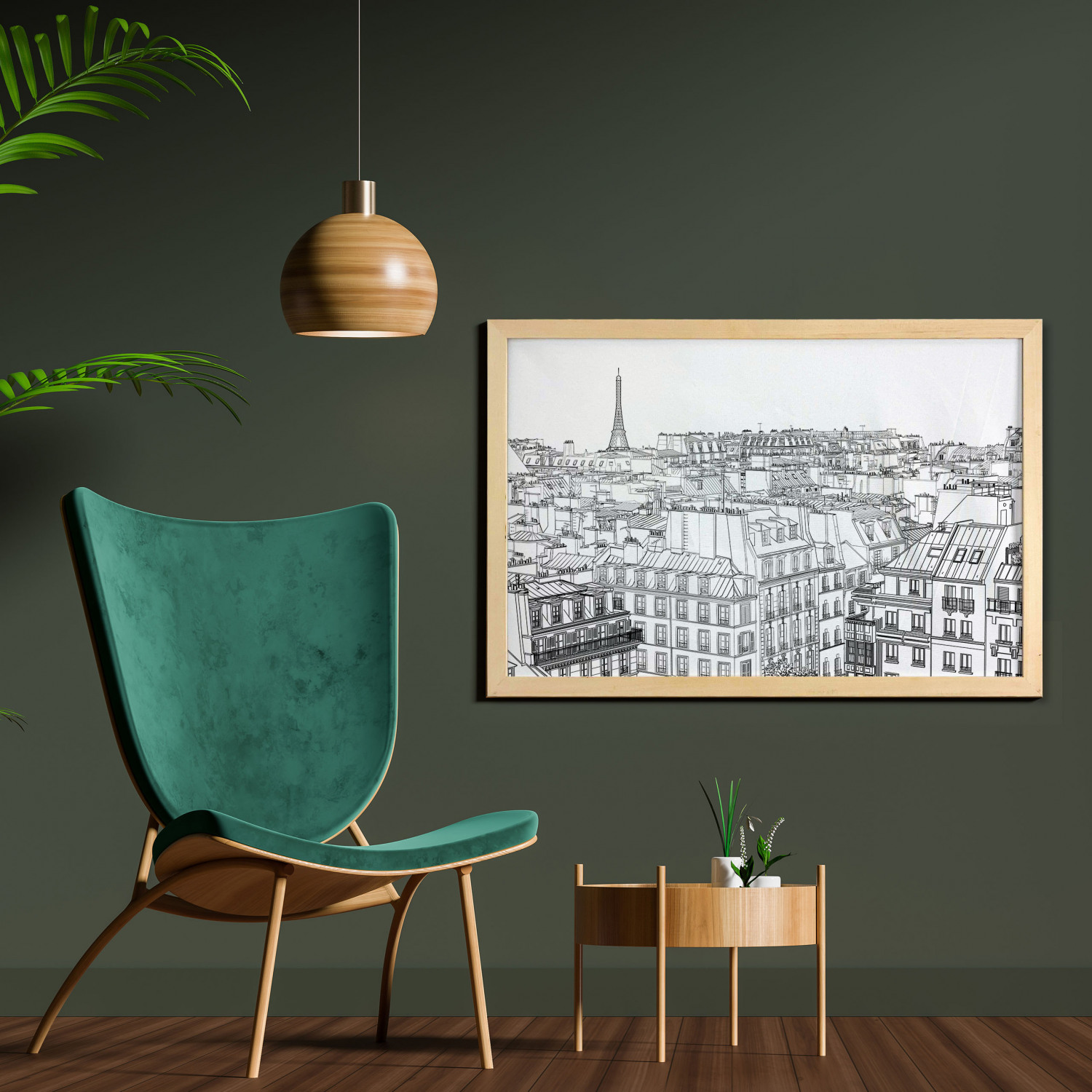 Ambesonne Paris Wall Art with Wide Frame for Bathrooms Living Room - Picture 95 of 121