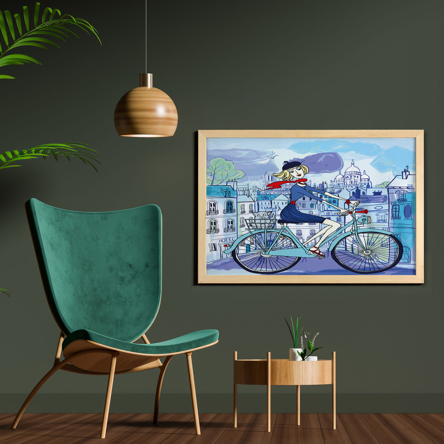 Ambesonne Paris Wall Art with Wide Frame for Bathrooms Living Room - Picture 119 of 121