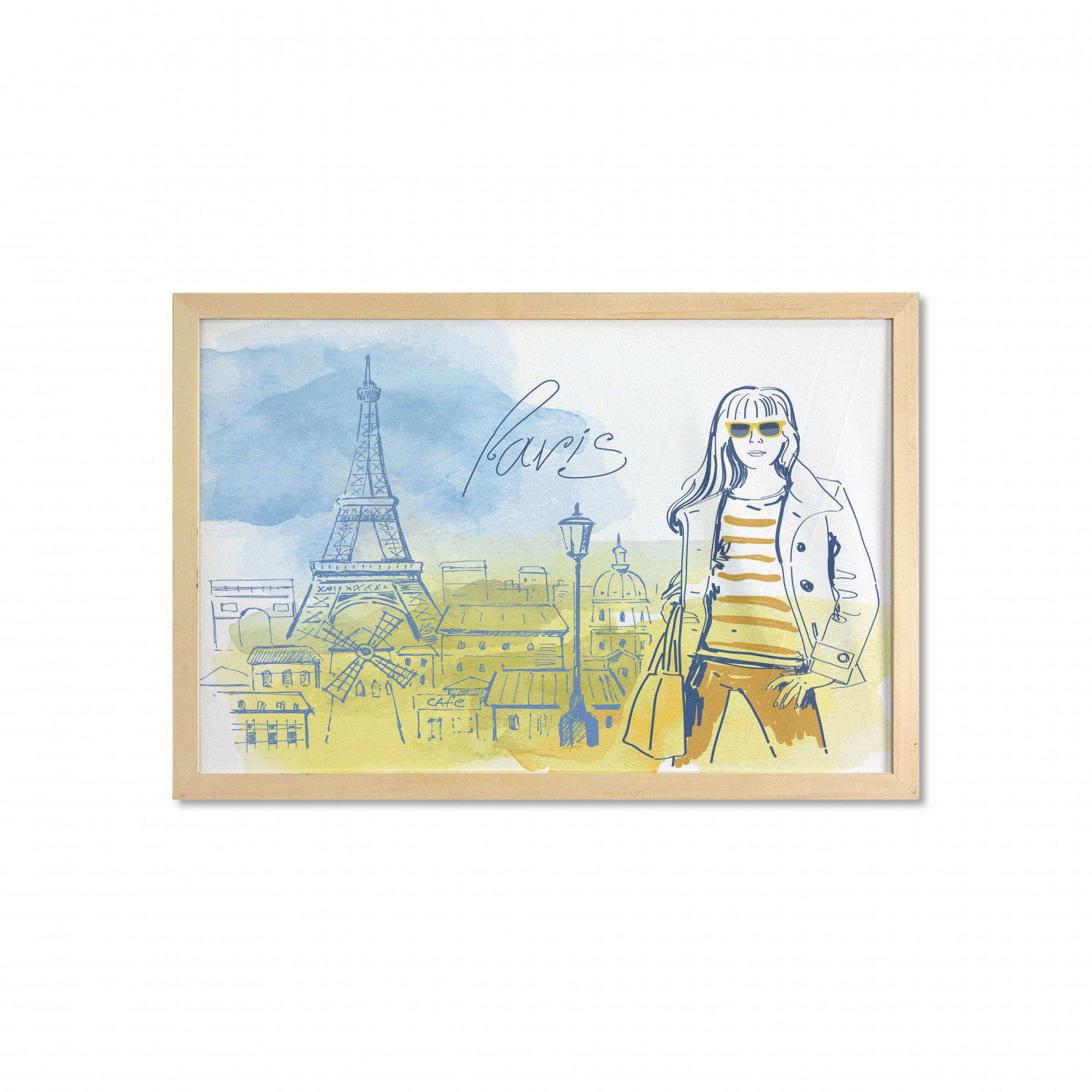 Ambesonne Paris Wall Art with Wide Frame for Bathrooms Living Room - Picture 68 of 121
