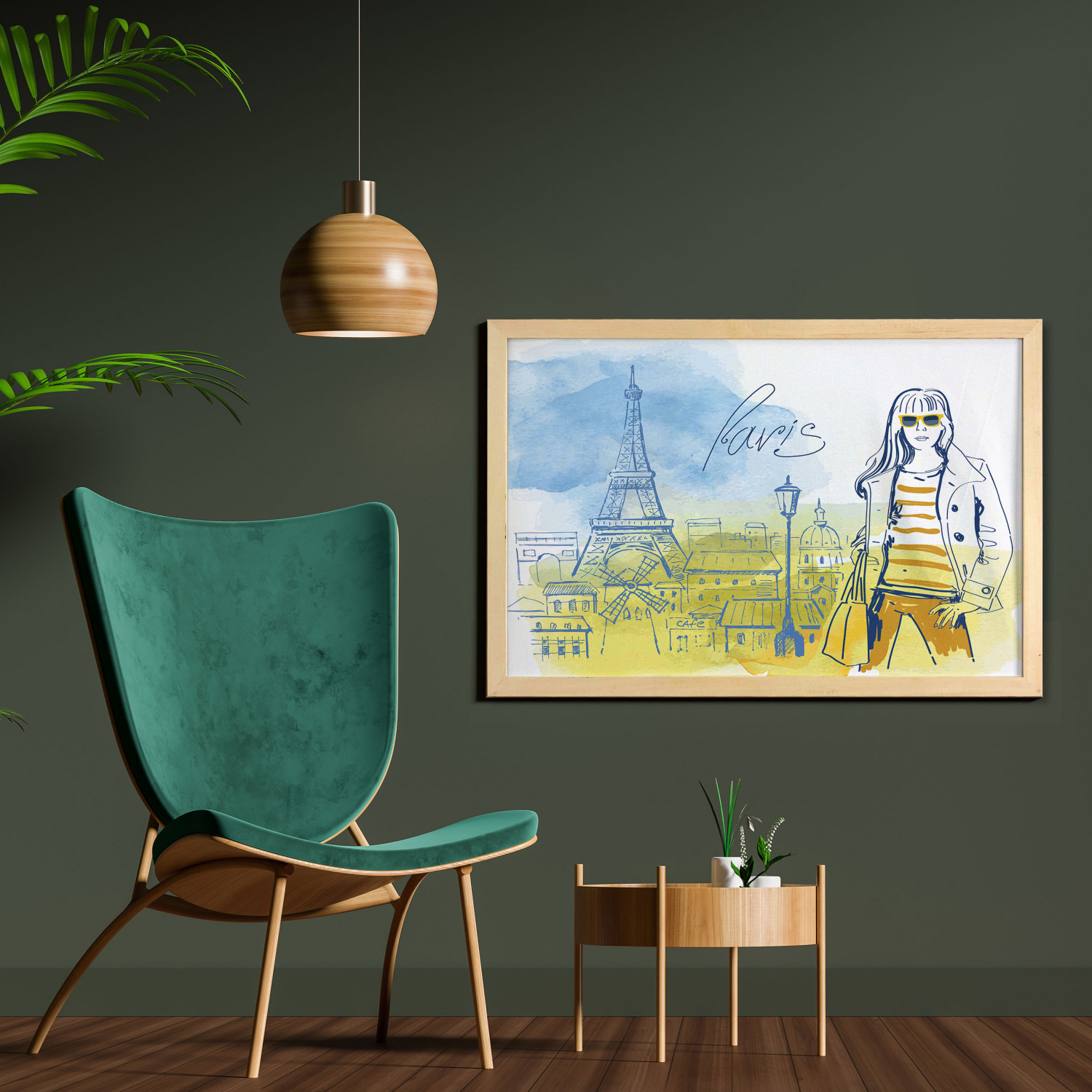 Ambesonne Paris Wall Art with Wide Frame for Bathrooms Living Room - Picture 69 of 121