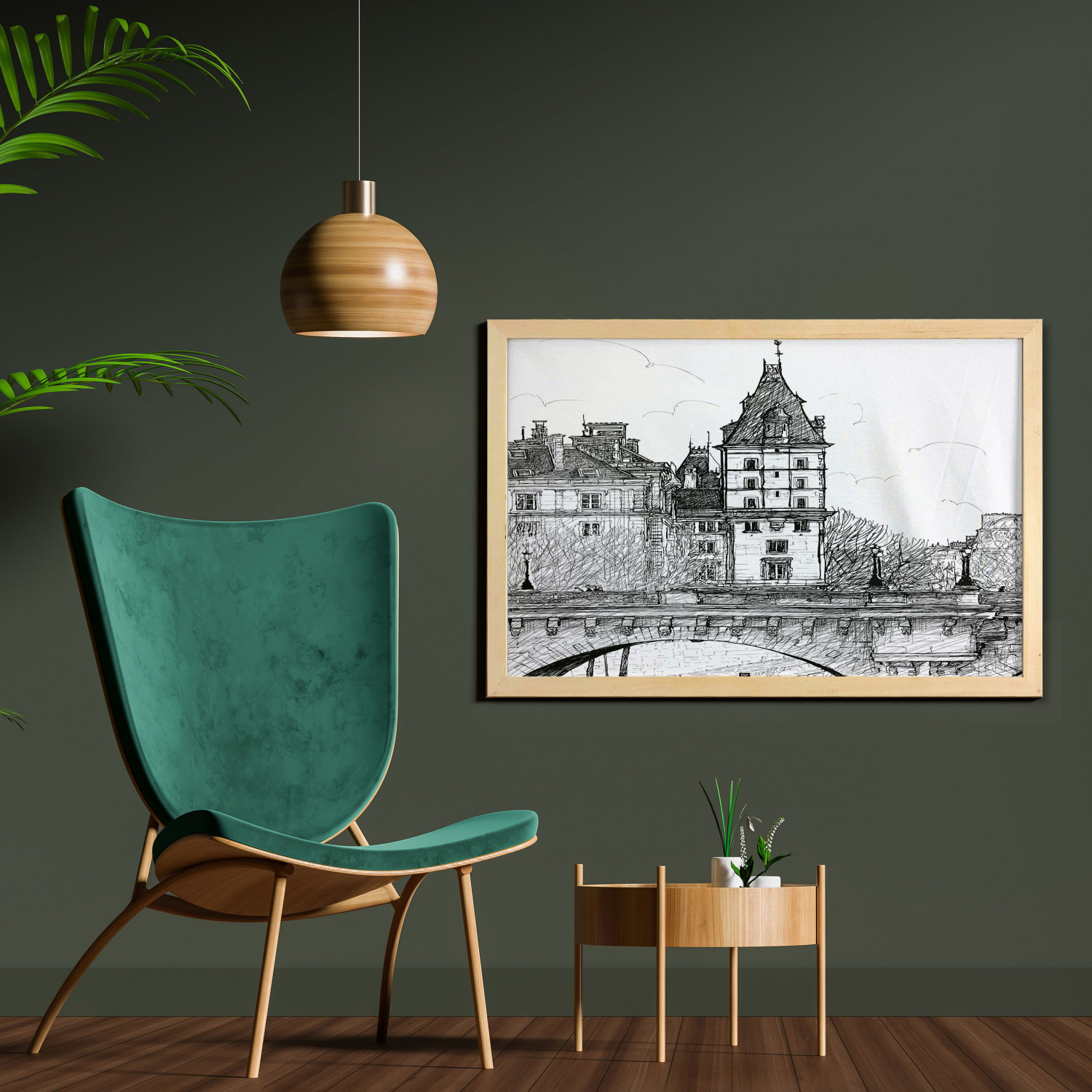 Ambesonne Paris Wall Art with Wide Frame for Bathrooms Living Room - Picture 109 of 121