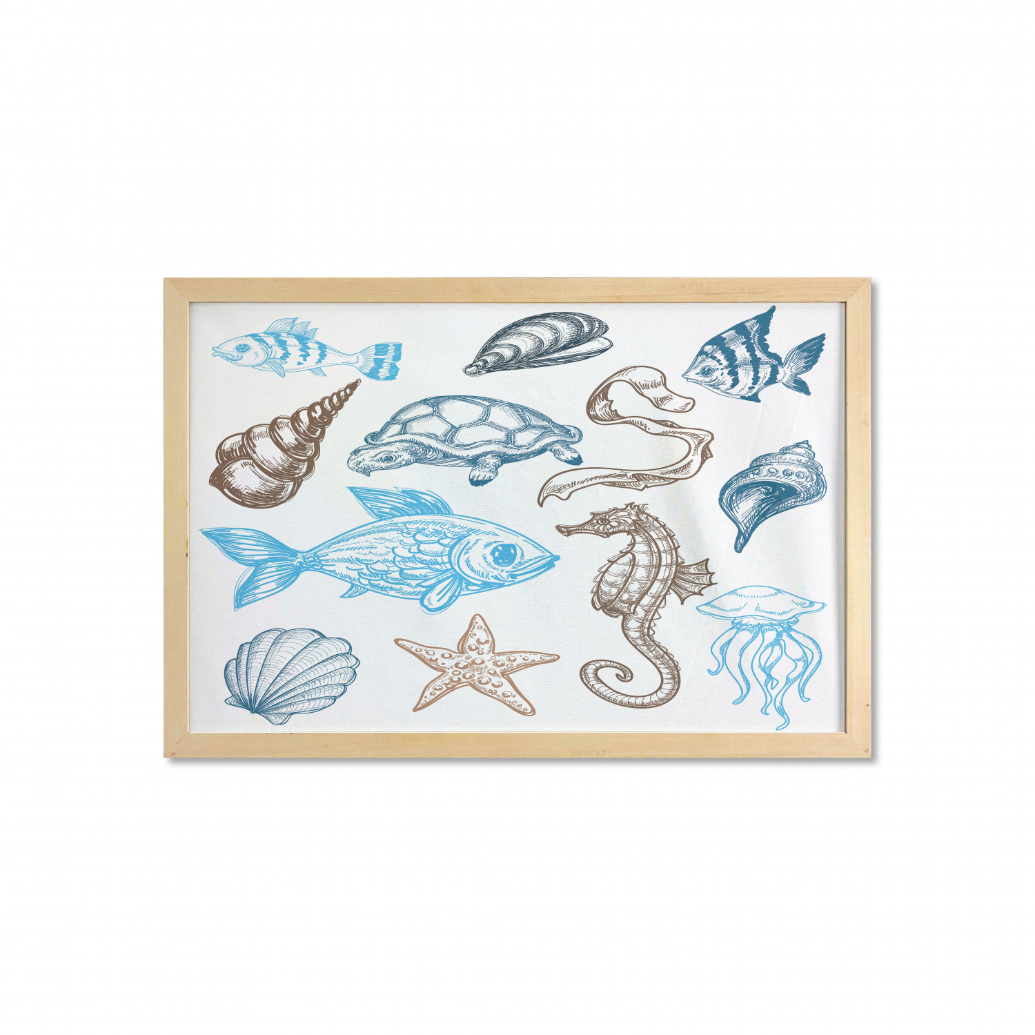 Ambesonne Hipster Wall Art with Wide Frame for Bathrooms Living Room - Picture 104 of 123
