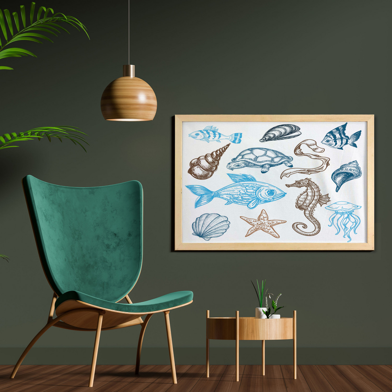 Ambesonne Hipster Wall Art with Wide Frame for Bathrooms Living Room - Picture 105 of 123