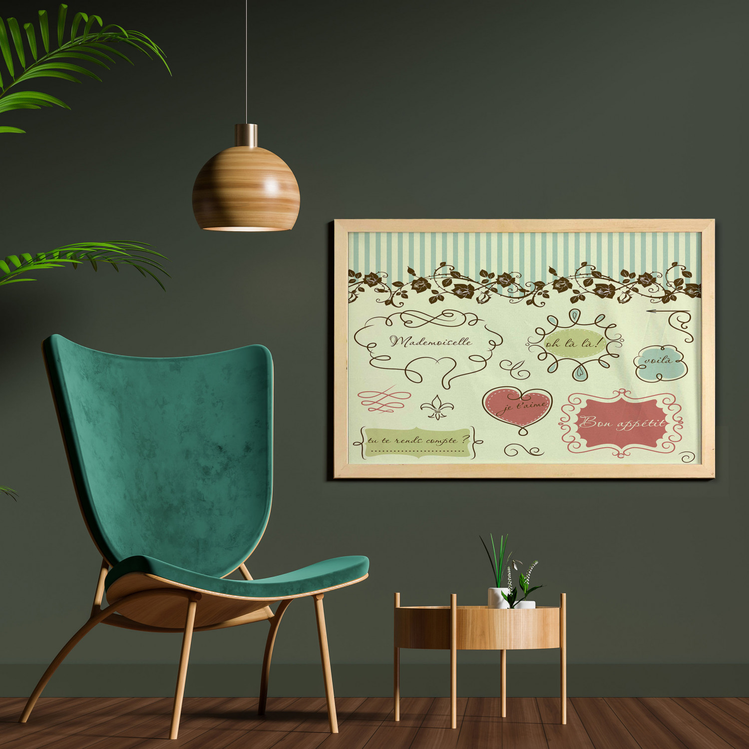 Ambesonne Hipster Wall Art with Wide Frame for Bathrooms Living Room - Picture 111 of 123