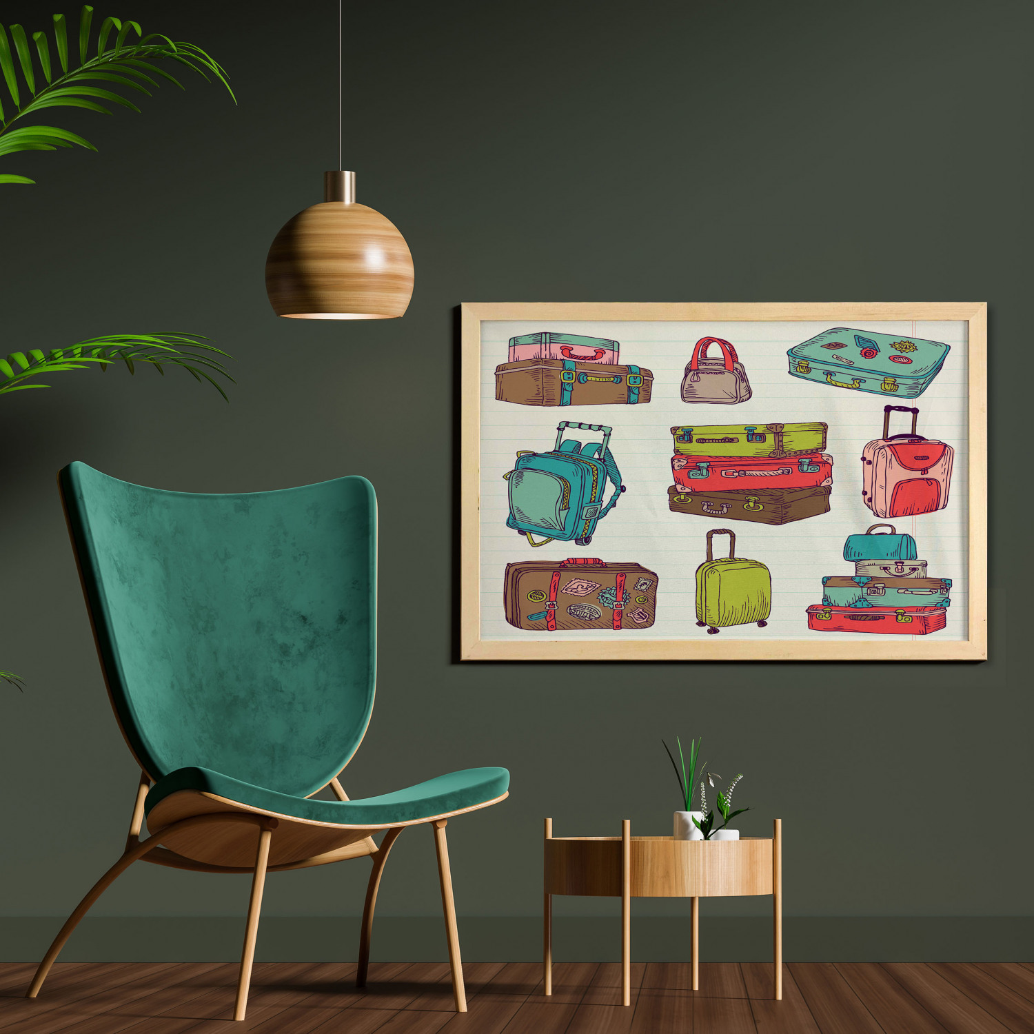 Ambesonne Hipster Wall Art with Wide Frame for Bathrooms Living Room - Picture 29 of 123