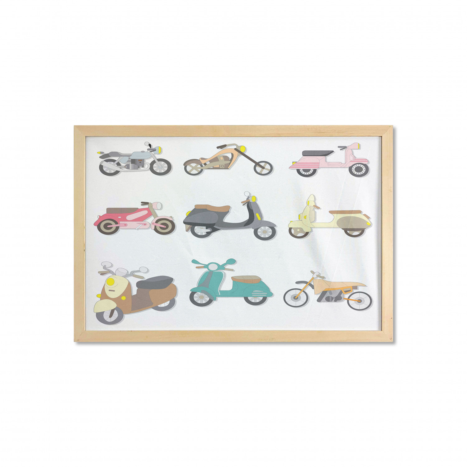 Ambesonne Hipster Wall Art with Wide Frame for Bathrooms Living Room - Picture 88 of 123