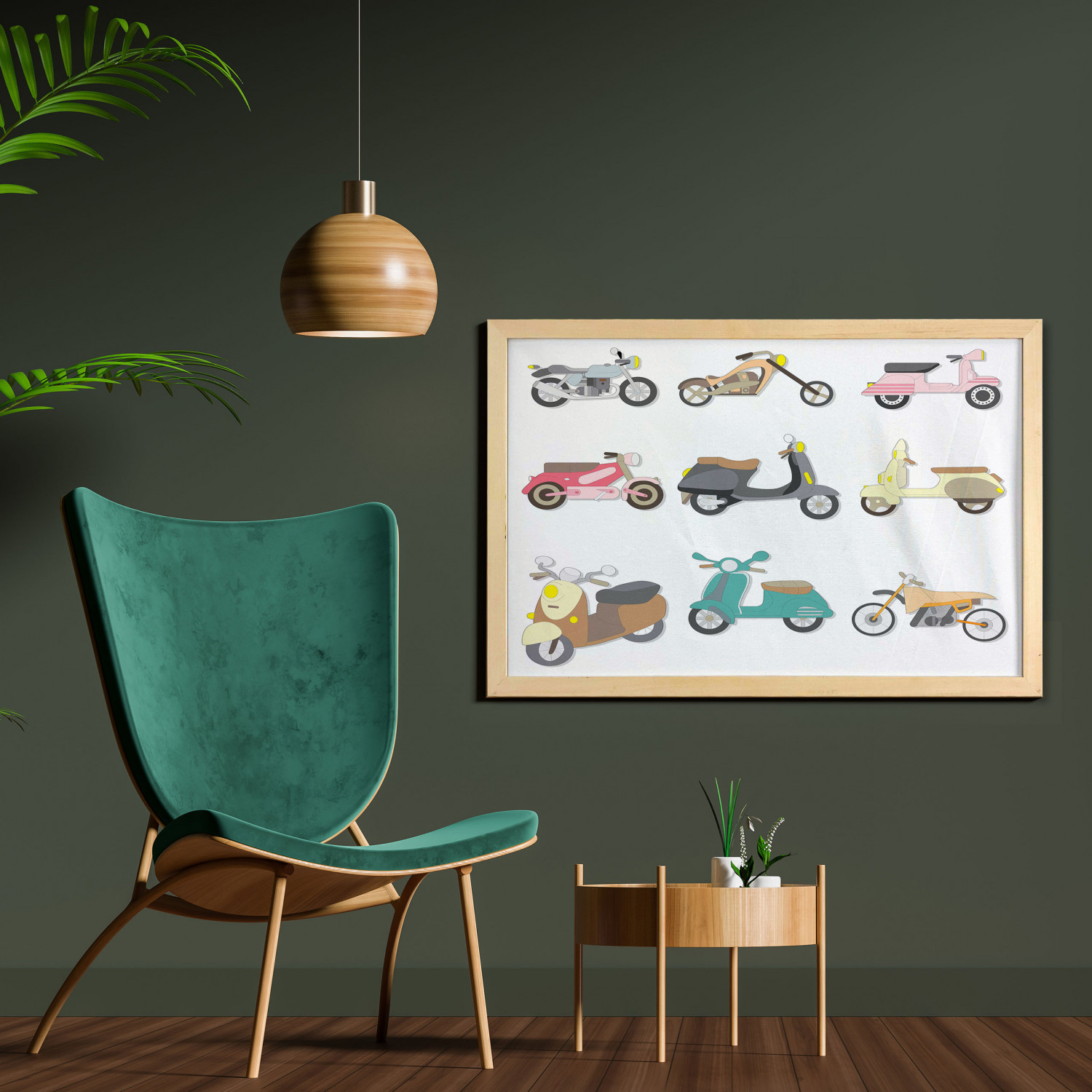Ambesonne Hipster Wall Art with Wide Frame for Bathrooms Living Room - Picture 89 of 123