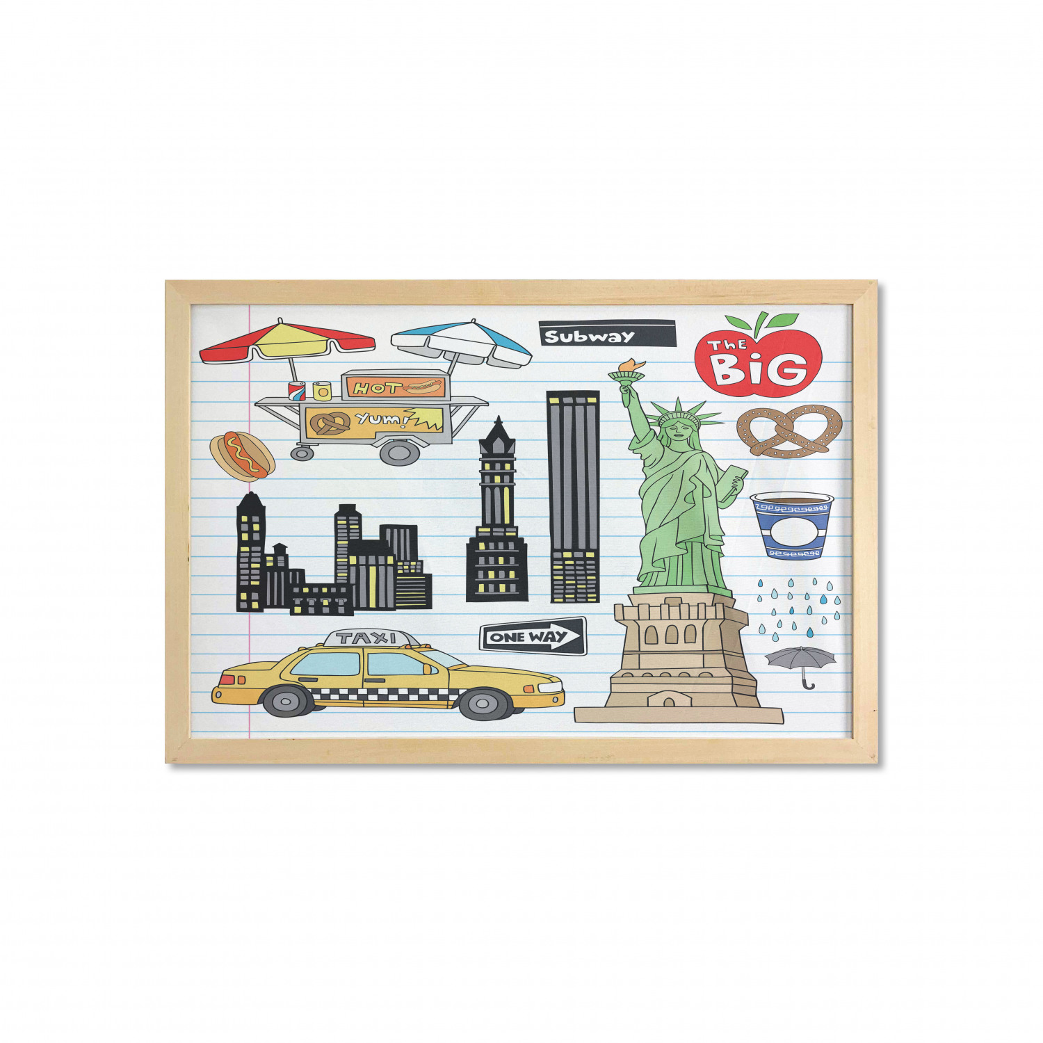 Ambesonne Hipster Wall Art with Wide Frame for Bathrooms Living Room - Picture 12 of 123