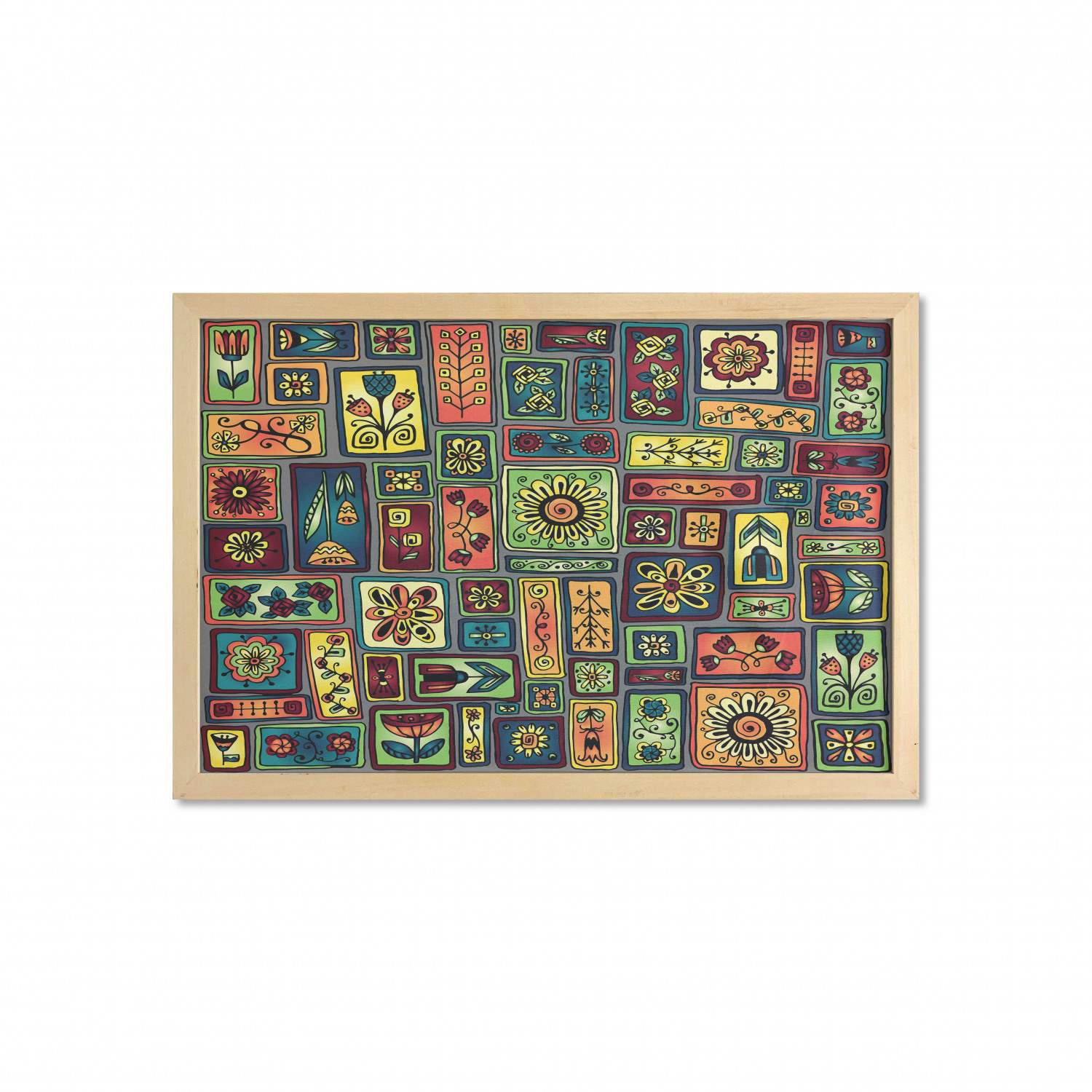Ambesonne Hipster Wall Art with Wide Frame for Bathrooms Living Room - Picture 54 of 123
