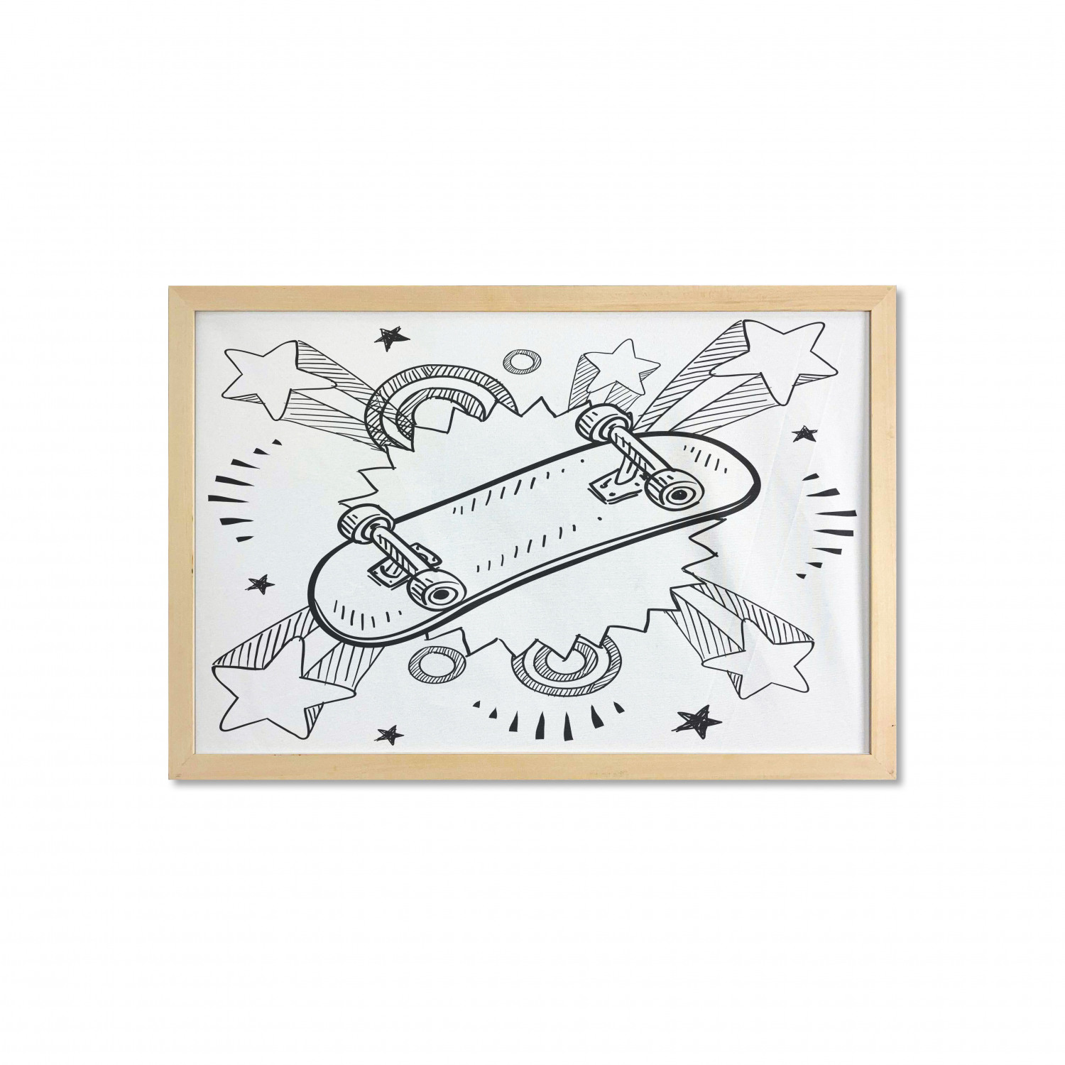 Ambesonne Hipster Wall Art with Wide Frame for Bathrooms Living Room - Picture 94 of 123