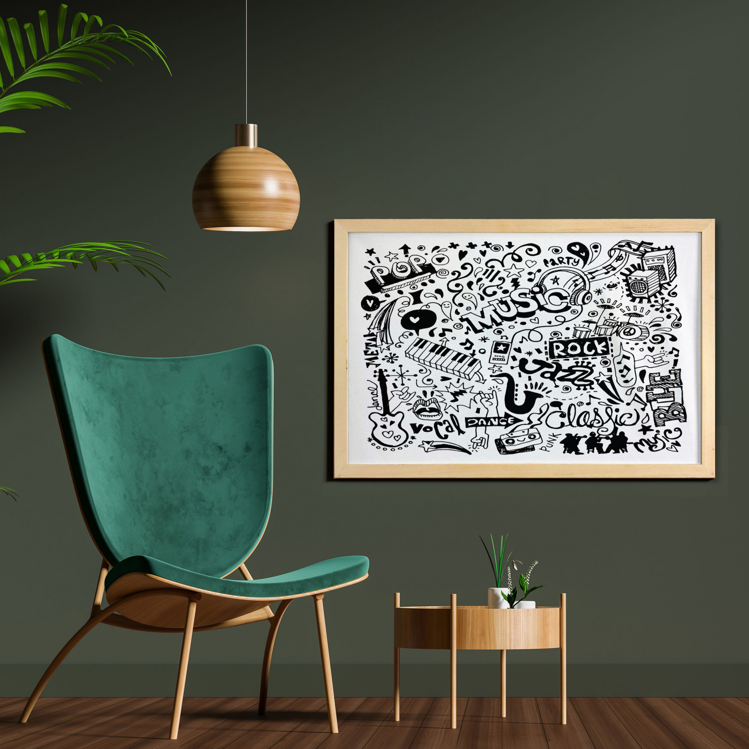 Ambesonne Hipster Wall Art with Wide Frame for Bathrooms Living Room - Picture 85 of 123