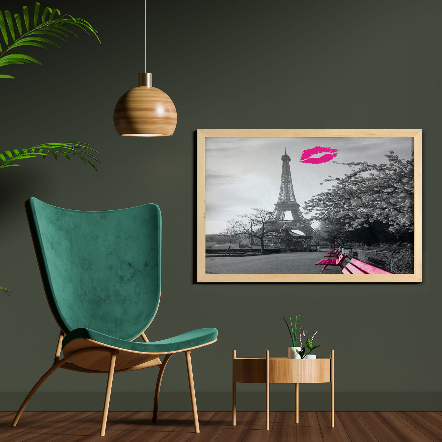 Ambesonne Paris Wall Art with Wide Frame for Bathrooms Living Room - Picture 91 of 121