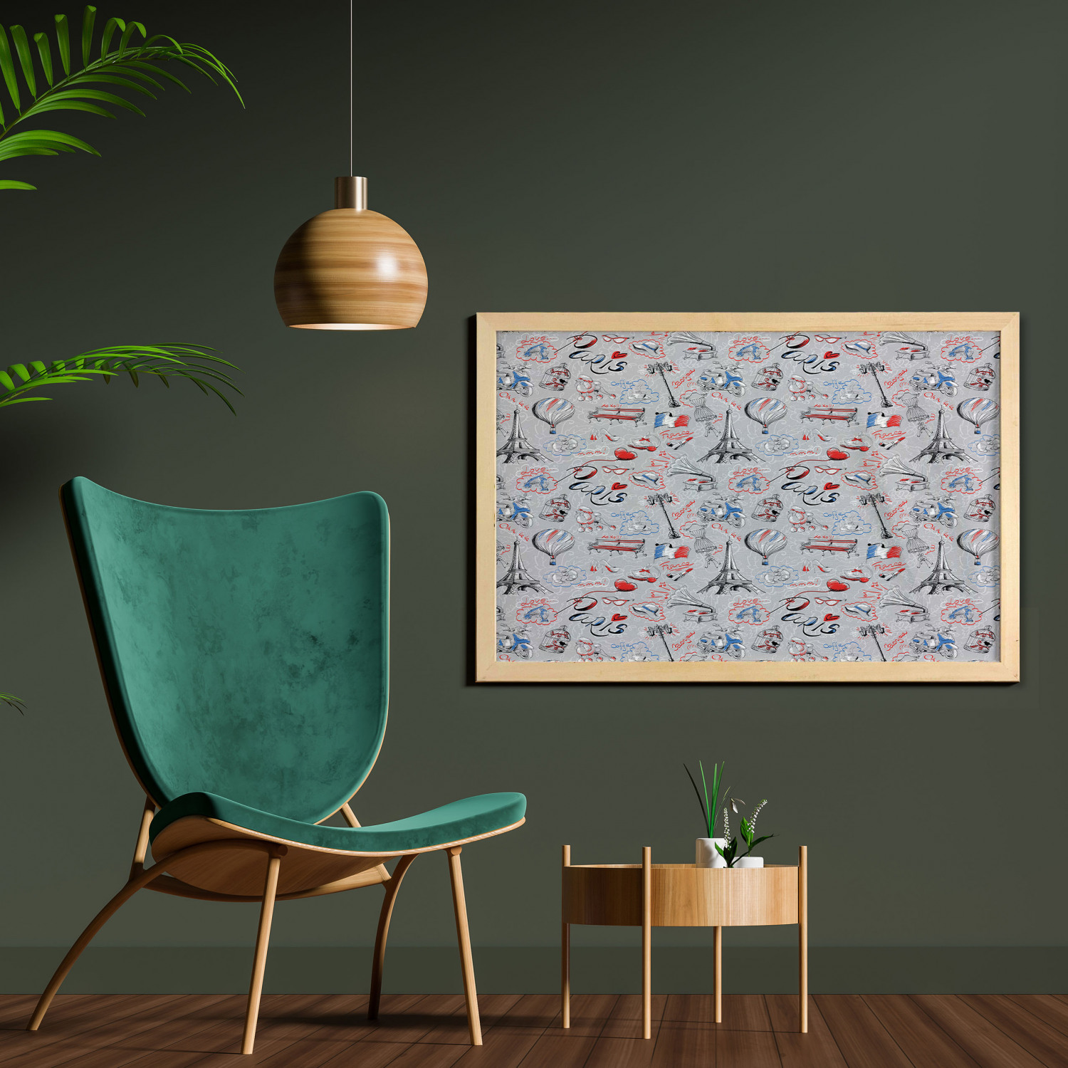 Ambesonne Paris Wall Art with Wide Frame for Bathrooms Living Room - Picture 57 of 121