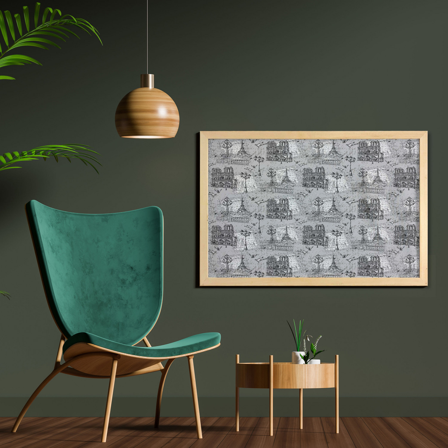 Ambesonne Paris Wall Art with Wide Frame for Bathrooms Living Room - Picture 99 of 121