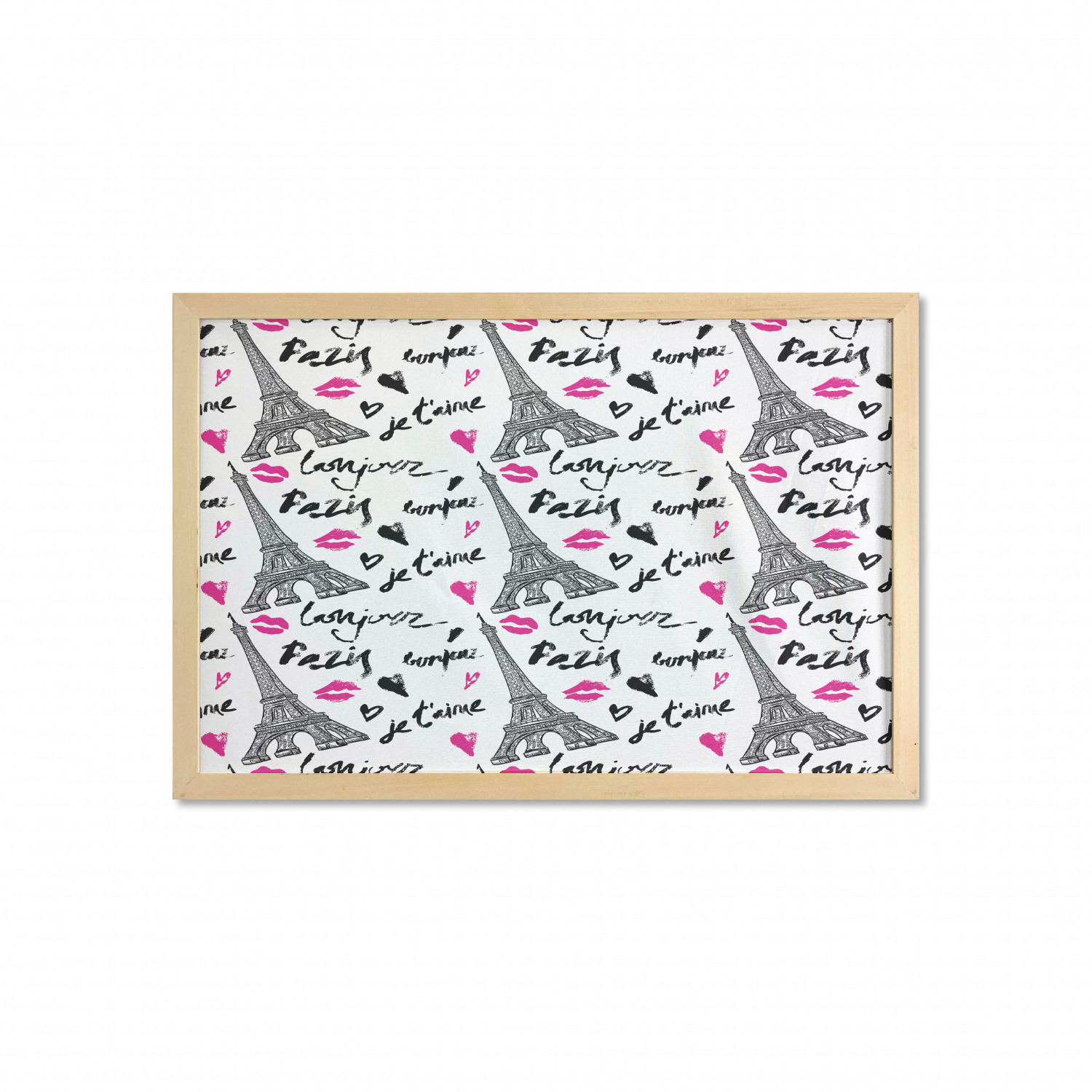 Ambesonne Paris Wall Art with Wide Frame for Bathrooms Living Room - Picture 88 of 121