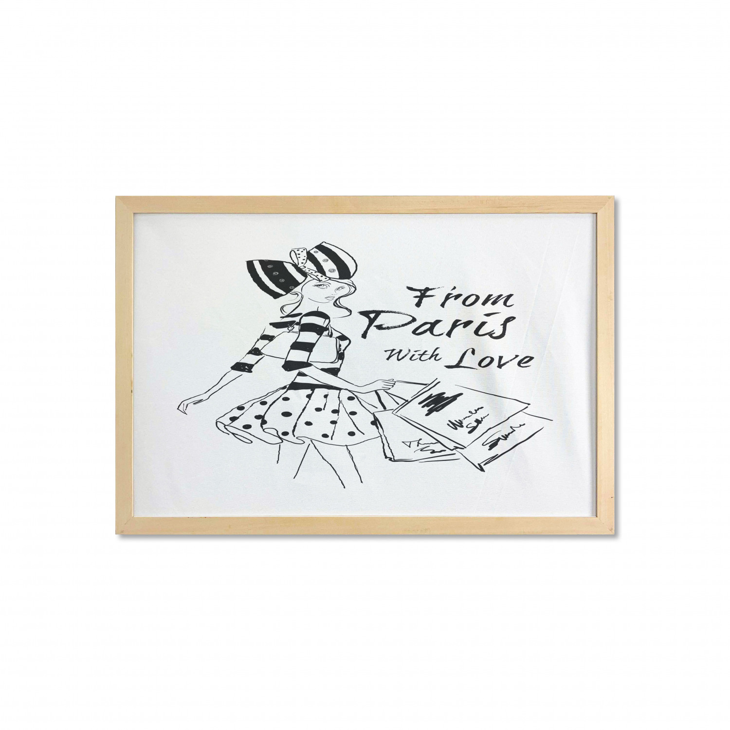 Ambesonne Paris Wall Art with Wide Frame for Bathrooms Living Room - Picture 80 of 121