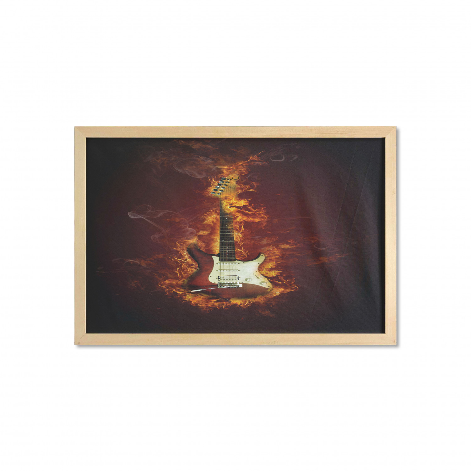 Ambesonne Guitar Wall Art with Wide Frame for Bathrooms Living Room - Picture 58 of 123