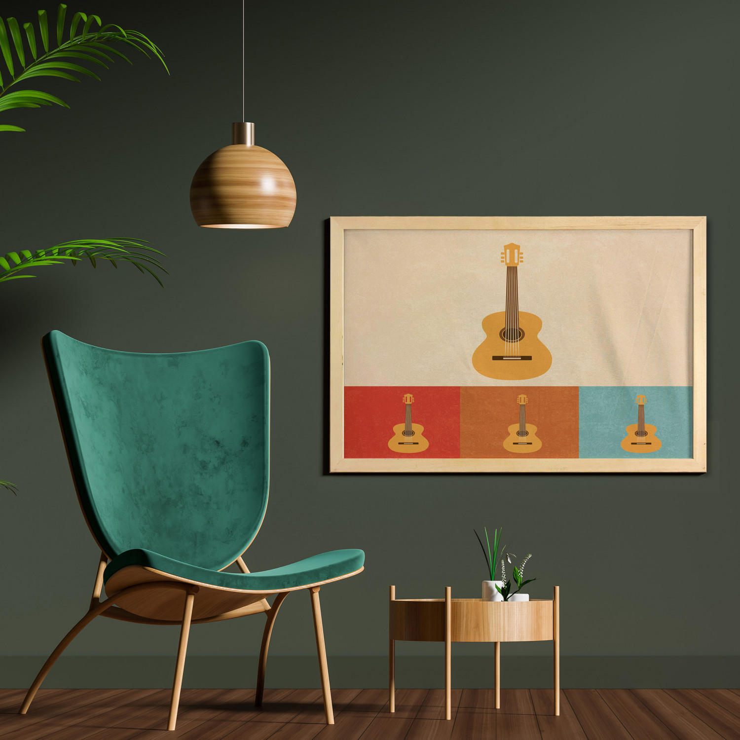 Ambesonne Guitar Wall Art with Wide Frame for Bathrooms Living Room - Picture 11 of 123