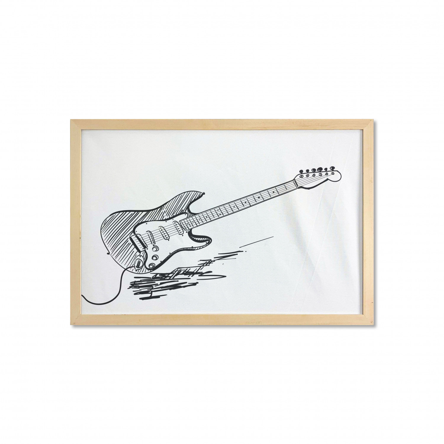 Ambesonne Guitar Wall Art with Wide Frame for Bathrooms Living Room - Picture 102 of 123
