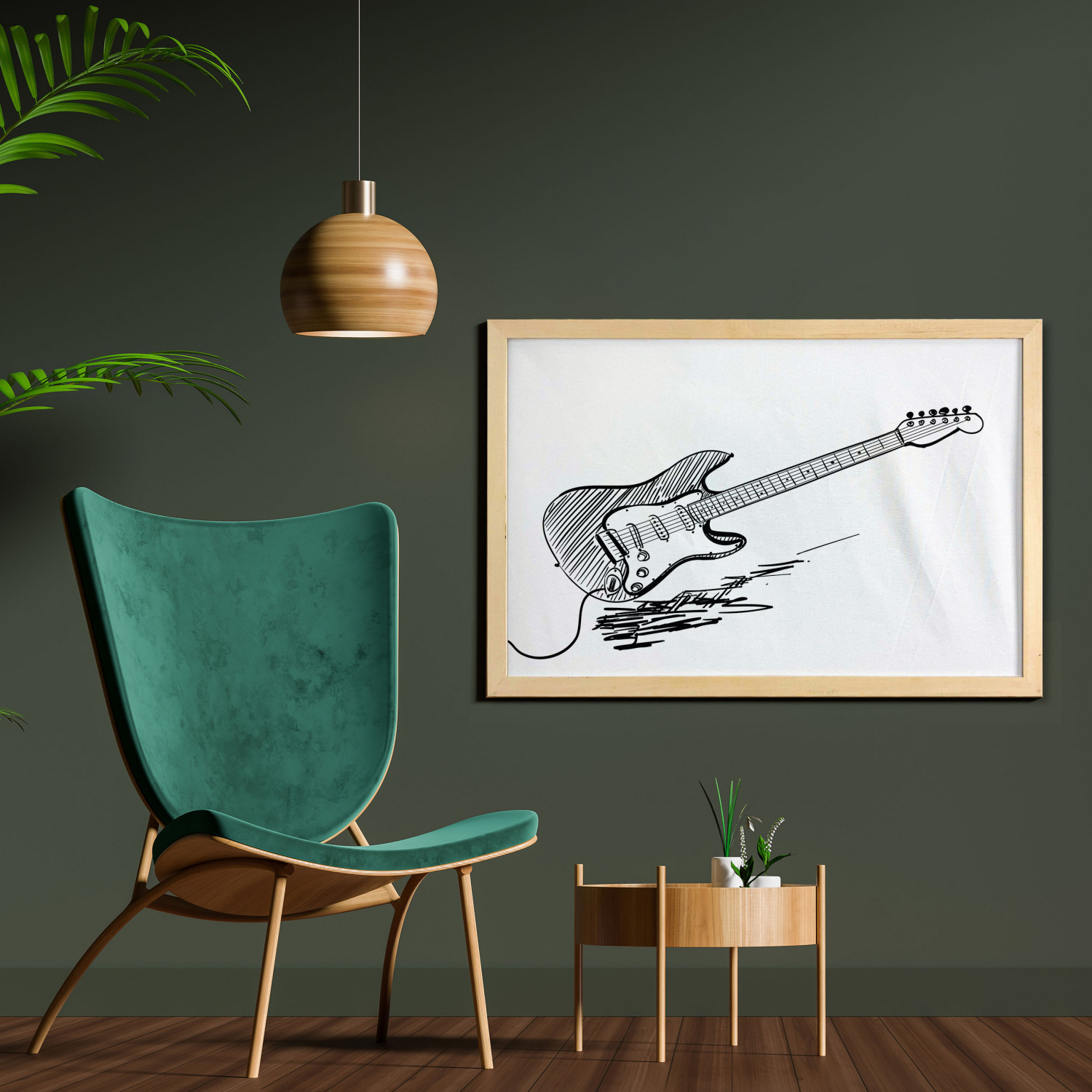 Ambesonne Guitar Wall Art with Wide Frame for Bathrooms Living Room - Picture 103 of 123