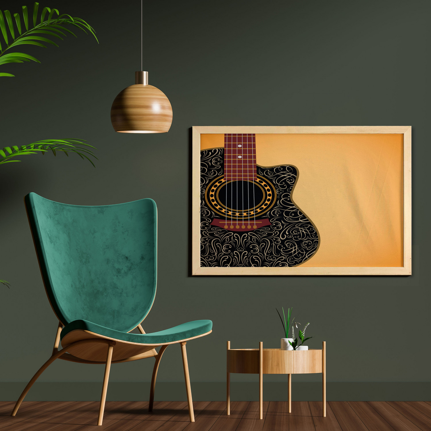 Ambesonne Guitar Wall Art with Wide Frame for Bathrooms Living Room - Picture 45 of 123