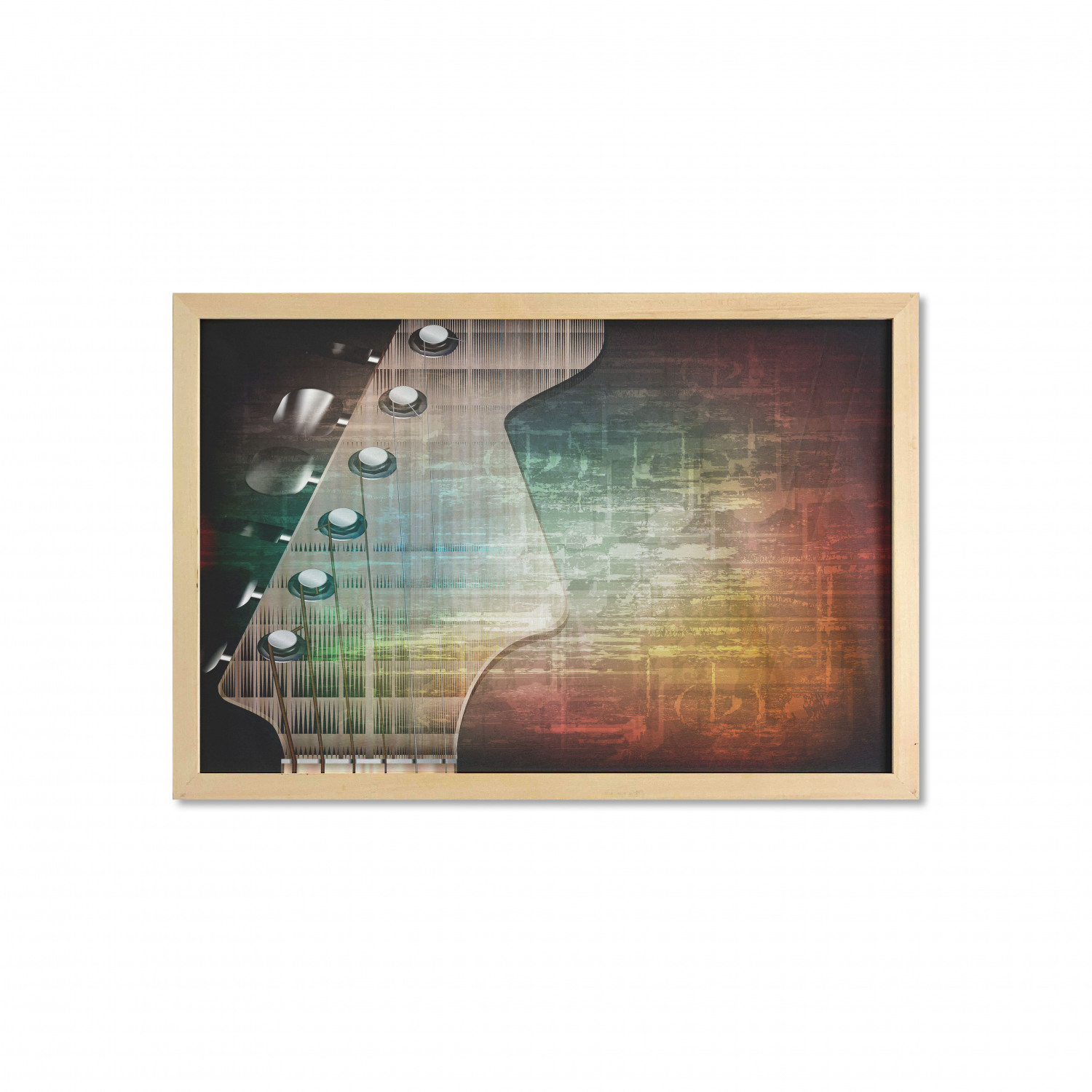 Ambesonne Guitar Wall Art with Wide Frame for Bathrooms Living Room - Picture 54 of 123