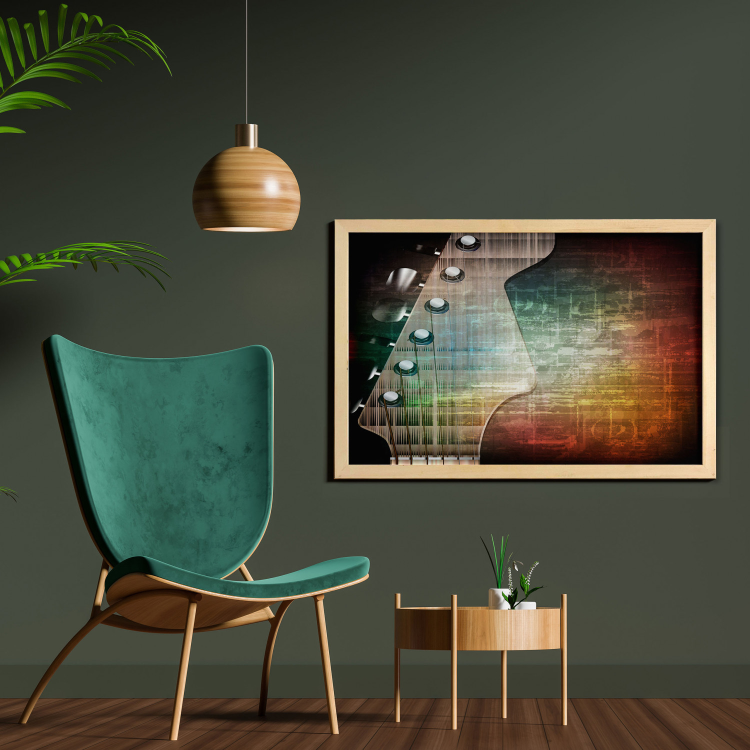 Ambesonne Guitar Wall Art with Wide Frame for Bathrooms Living Room - Picture 55 of 123