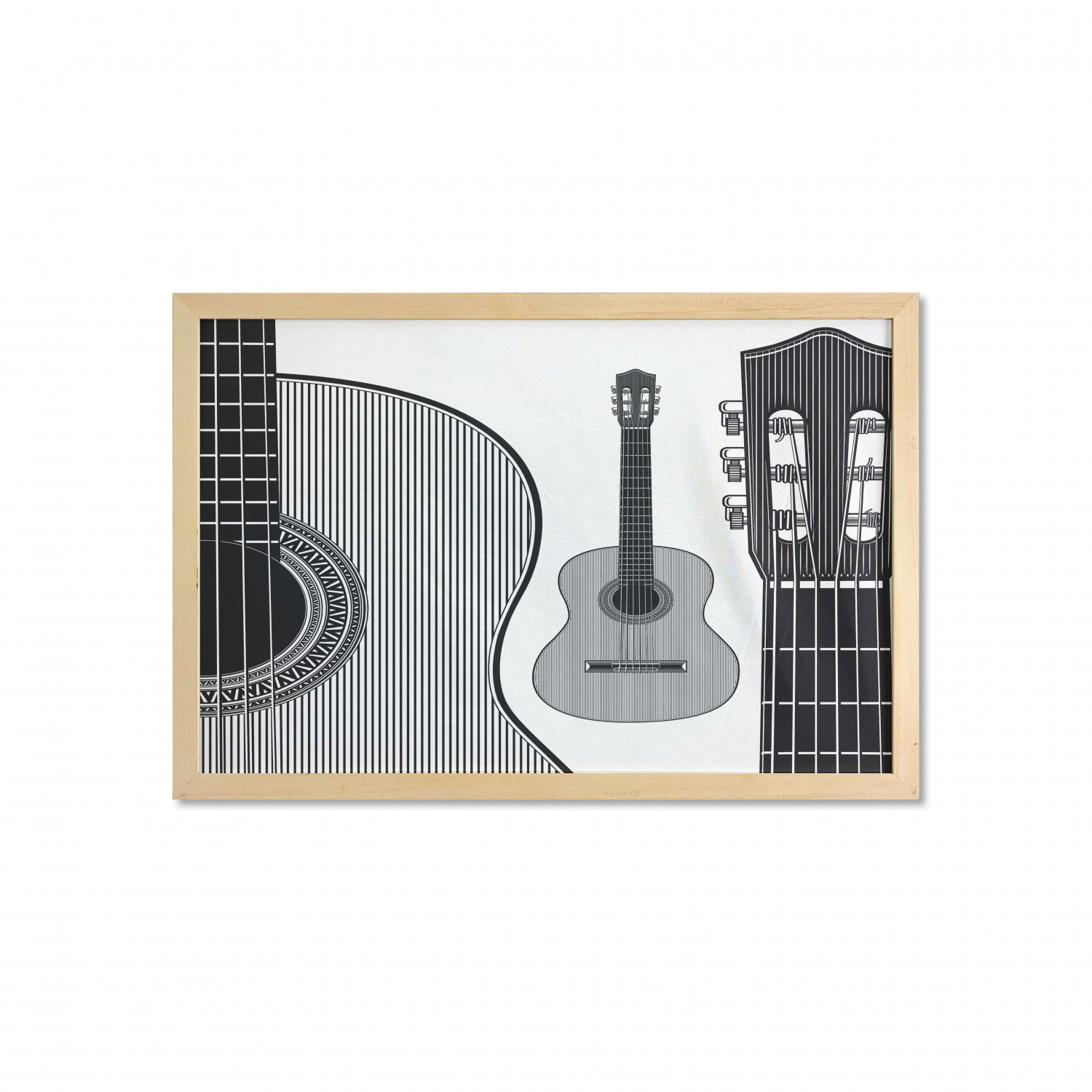 Ambesonne Guitar Wall Art with Wide Frame for Bathrooms Living Room - Picture 48 of 123