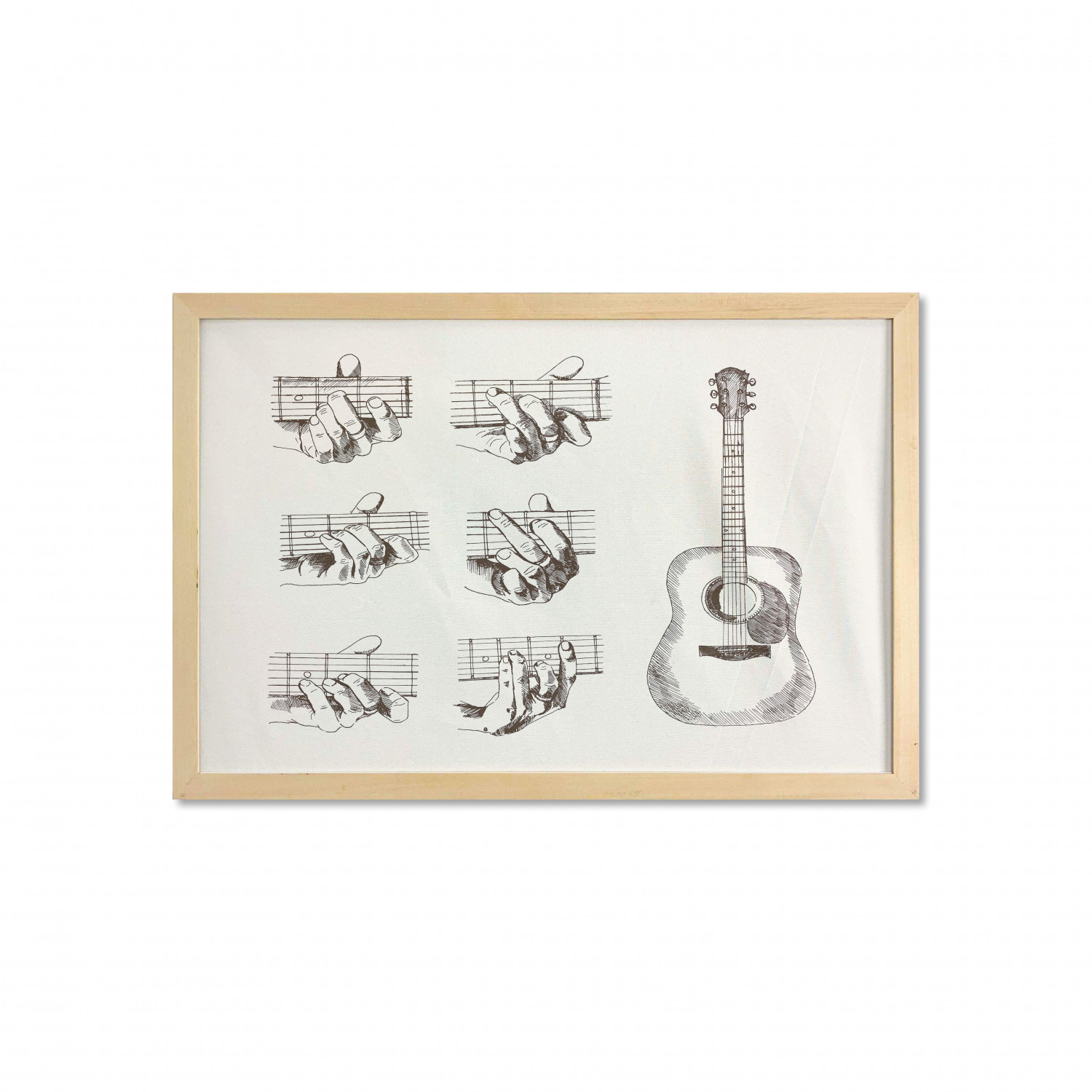 Ambesonne Guitar Wall Art with Wide Frame for Bathrooms Living Room - Picture 106 of 123