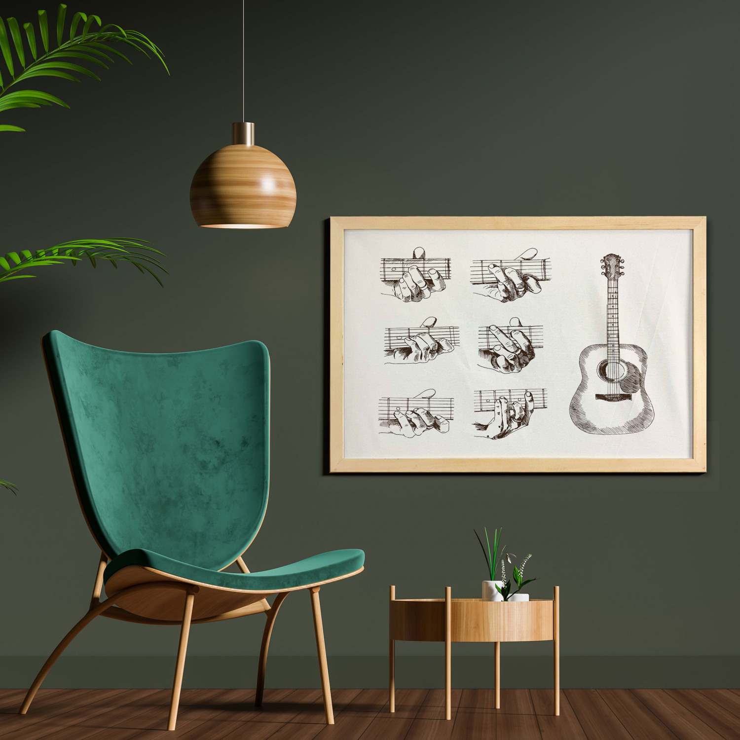 Ambesonne Guitar Wall Art with Wide Frame for Bathrooms Living Room - Picture 107 of 123