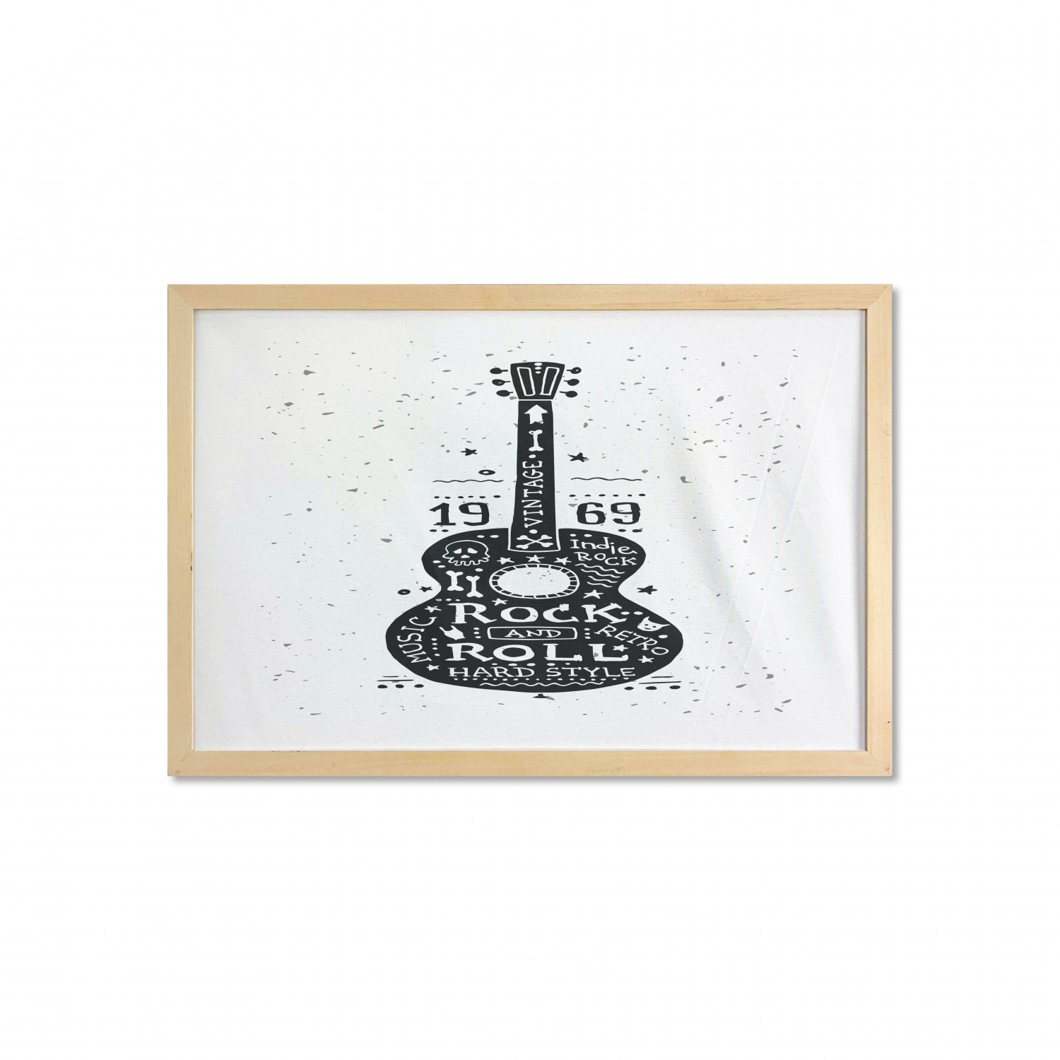 Ambesonne Guitar Wall Art with Wide Frame for Bathrooms Living Room - Picture 52 of 123
