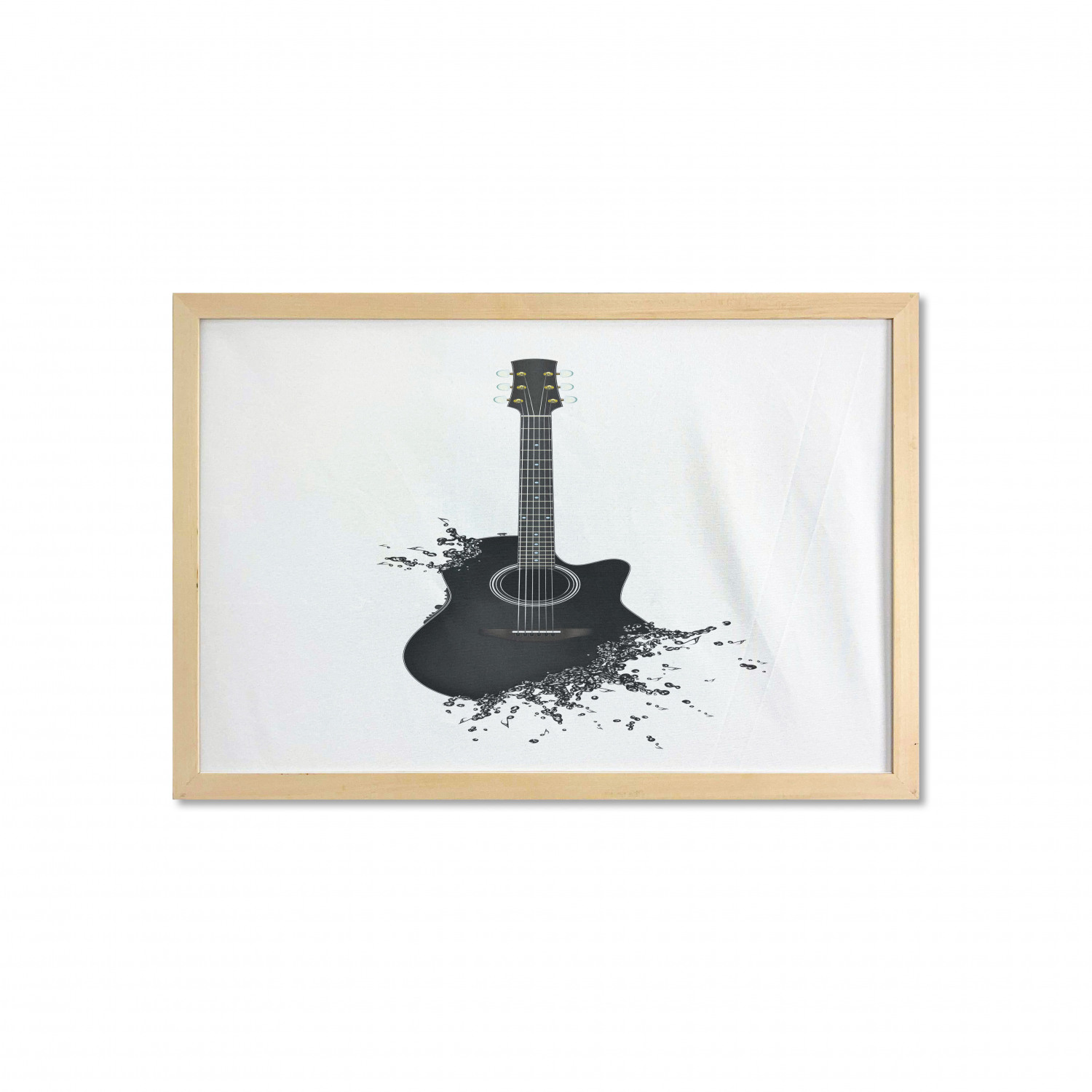 Ambesonne Guitar Wall Art with Wide Frame for Bathrooms Living Room - Picture 76 of 123