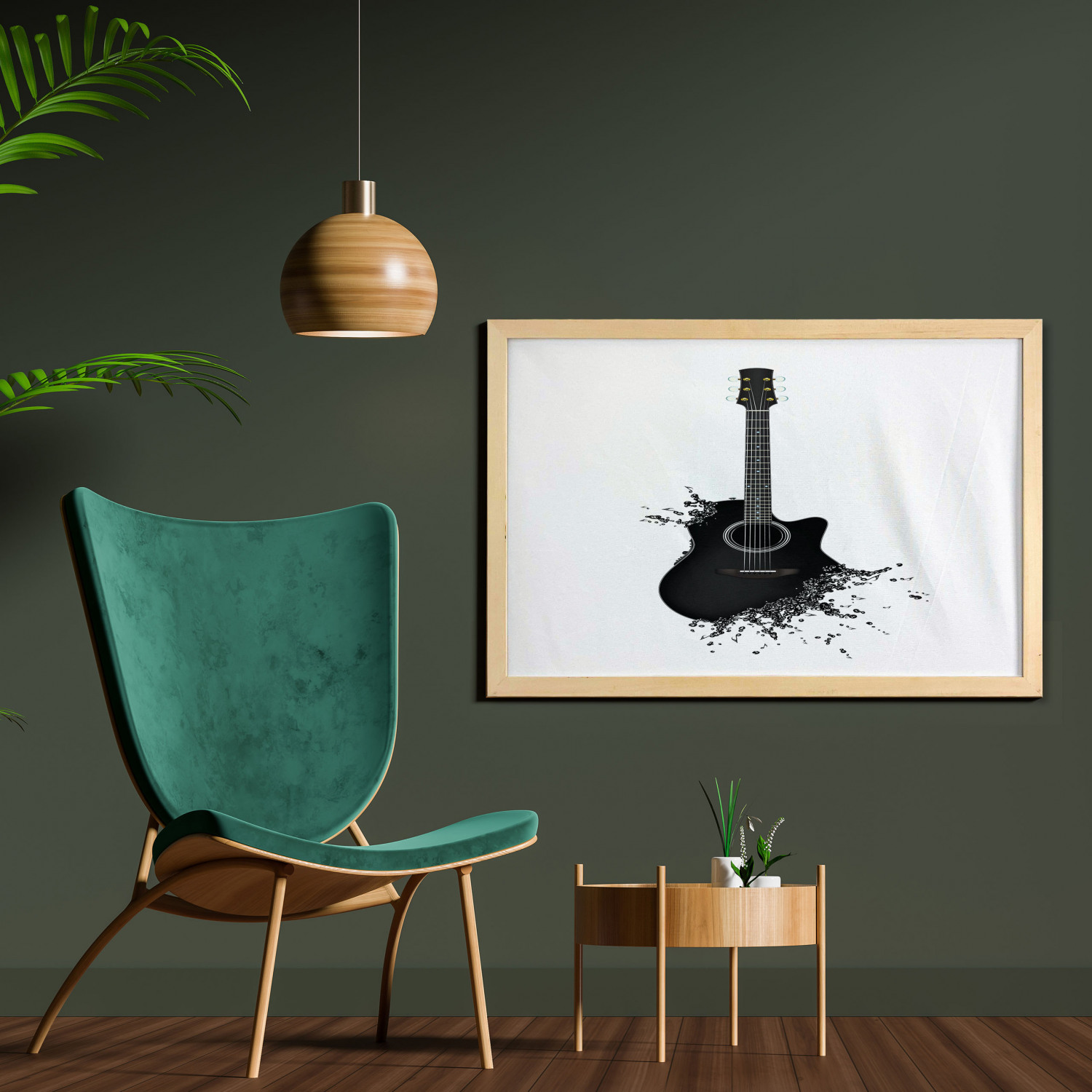 Ambesonne Guitar Wall Art with Wide Frame for Bathrooms Living Room - Picture 77 of 123