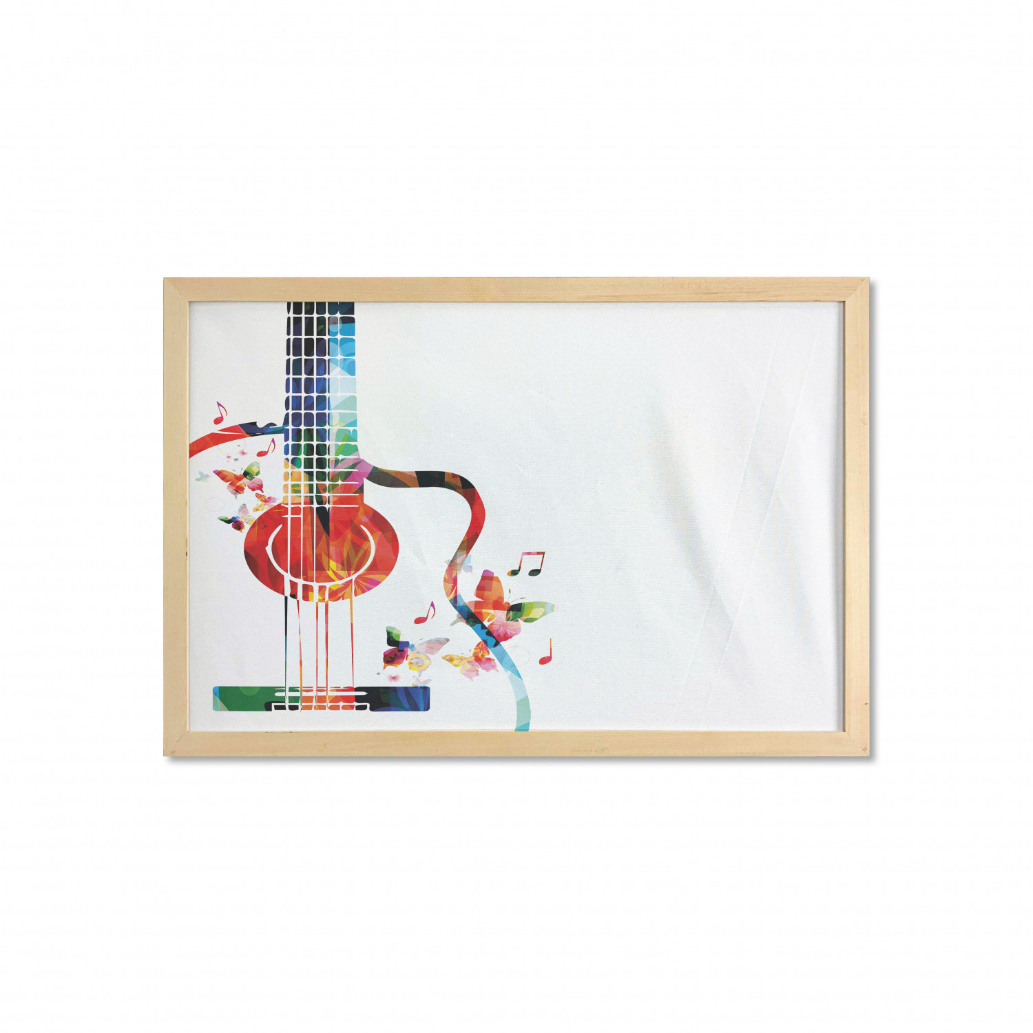 Ambesonne Guitar Wall Art with Wide Frame for Bathrooms Living Room - Picture 90 of 123
